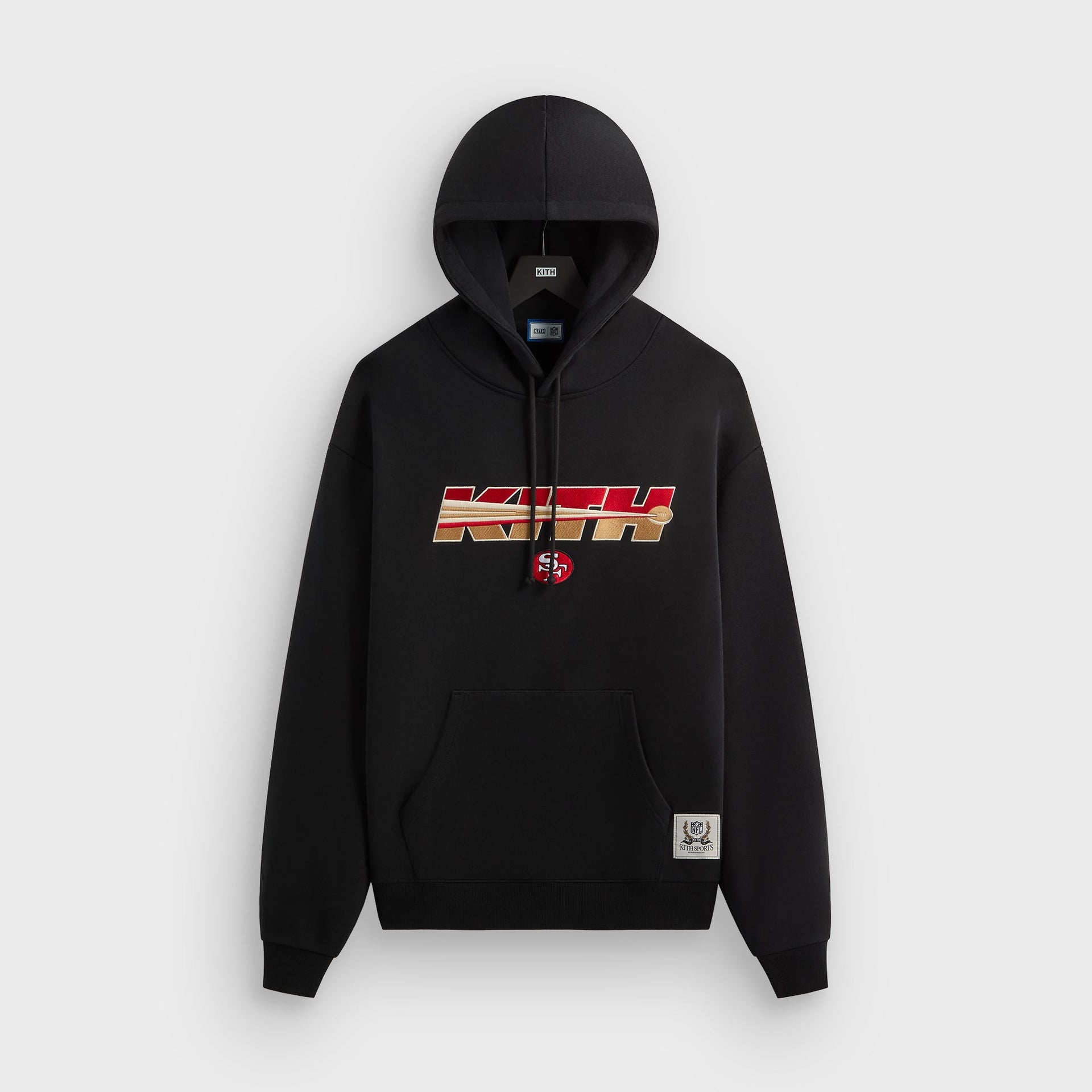 Kith for the NFL San Francisco 49ers Vintage Nelson Hoodie - Black - PH