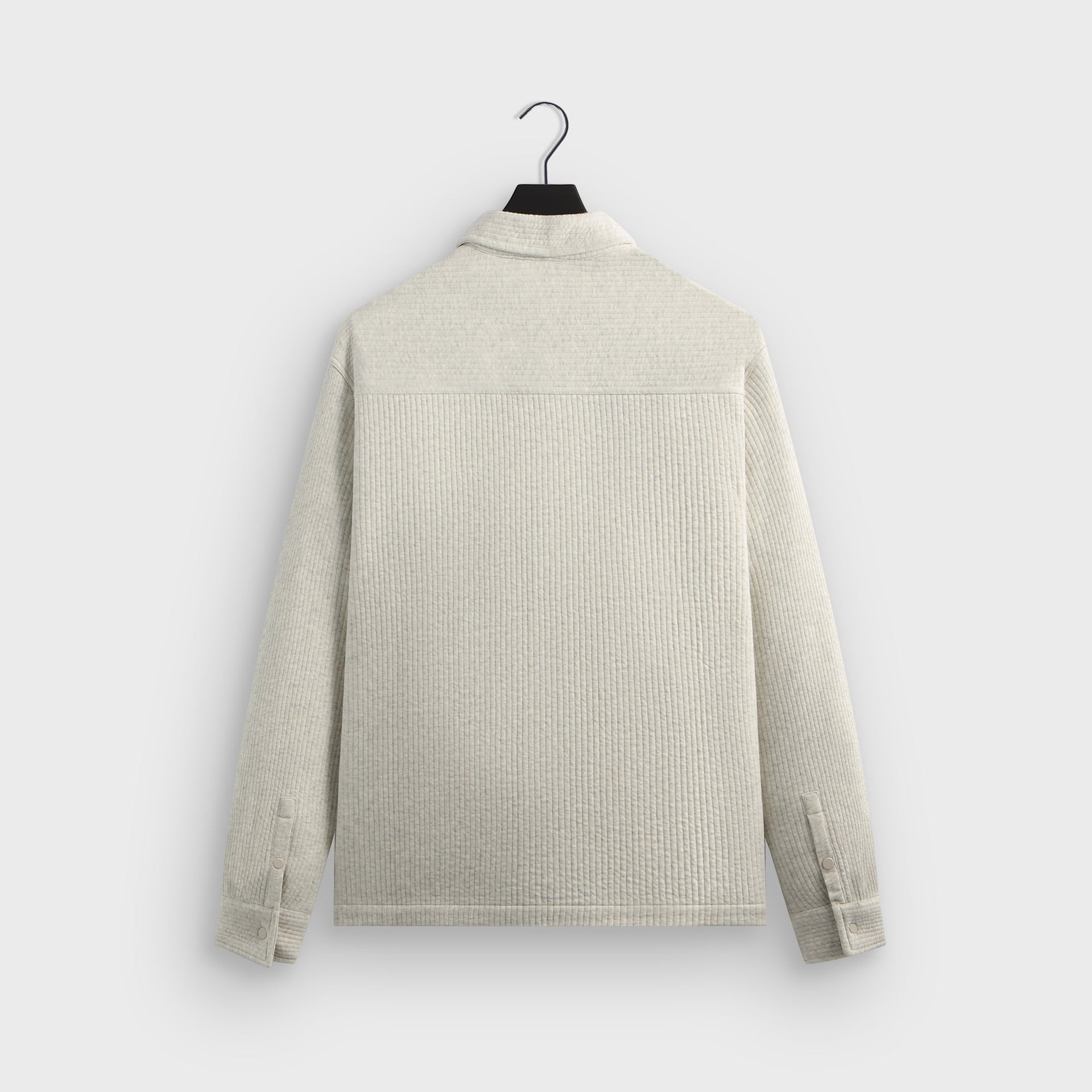 Kith Striped Interlock Ginza Shirt Jacket -  Light Heather Grey - PH