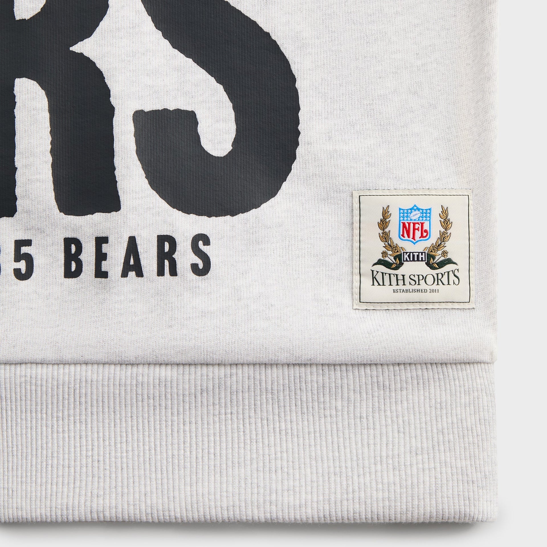 Kith for the NFL Chicago Bears 1985 Vintage Crewneck - Light Heather Grey - PH
