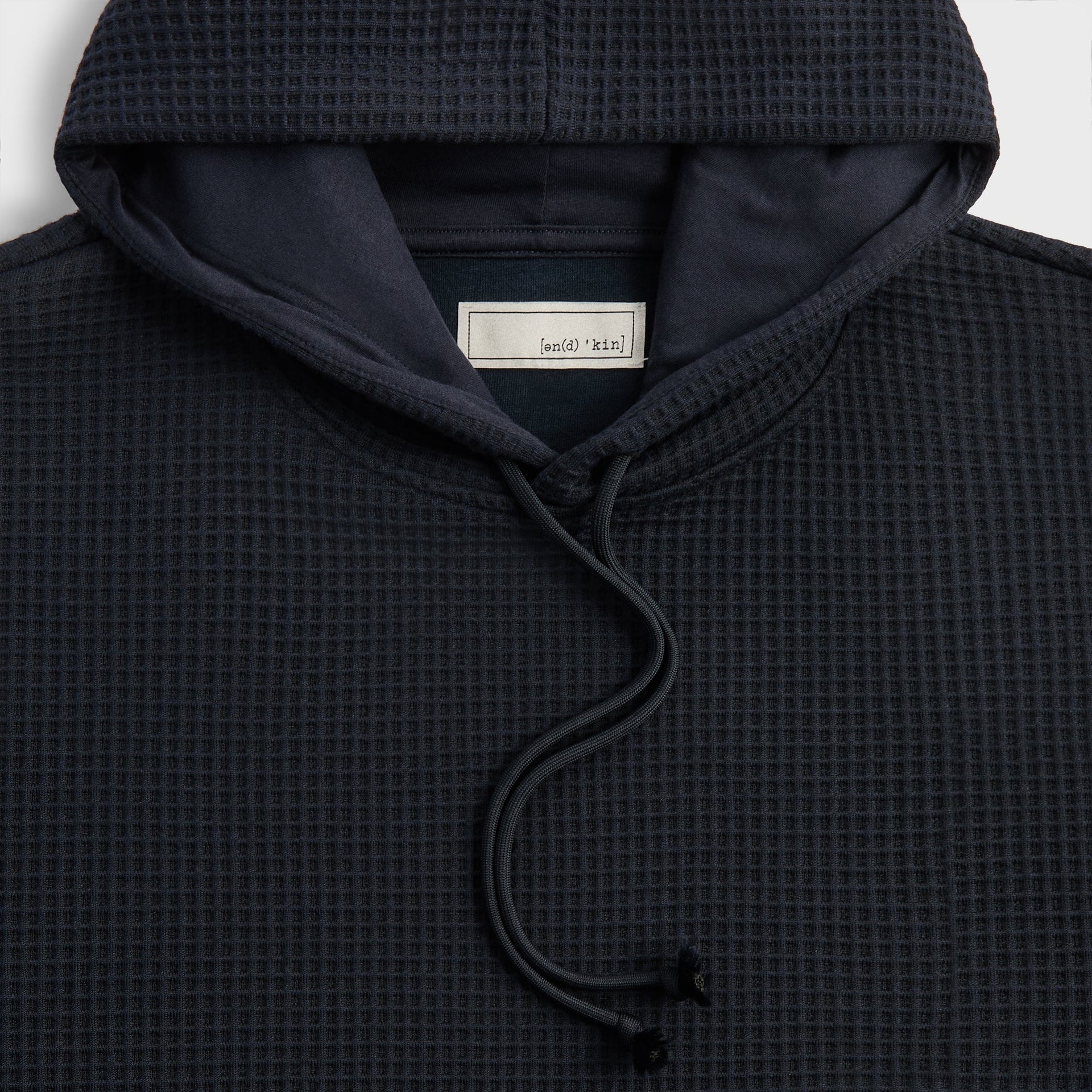 &Kin Check Jersey Nelson Hoodie - Aphotic - PH