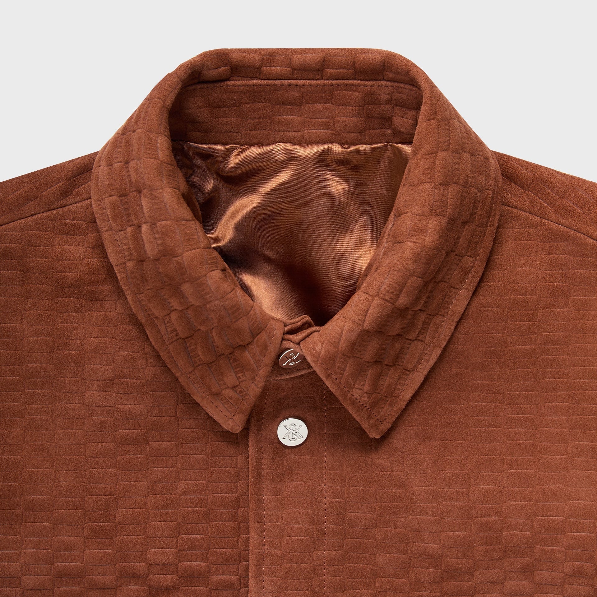Kith Monogram Suede Apollo II Shirt - Walnut - PH
