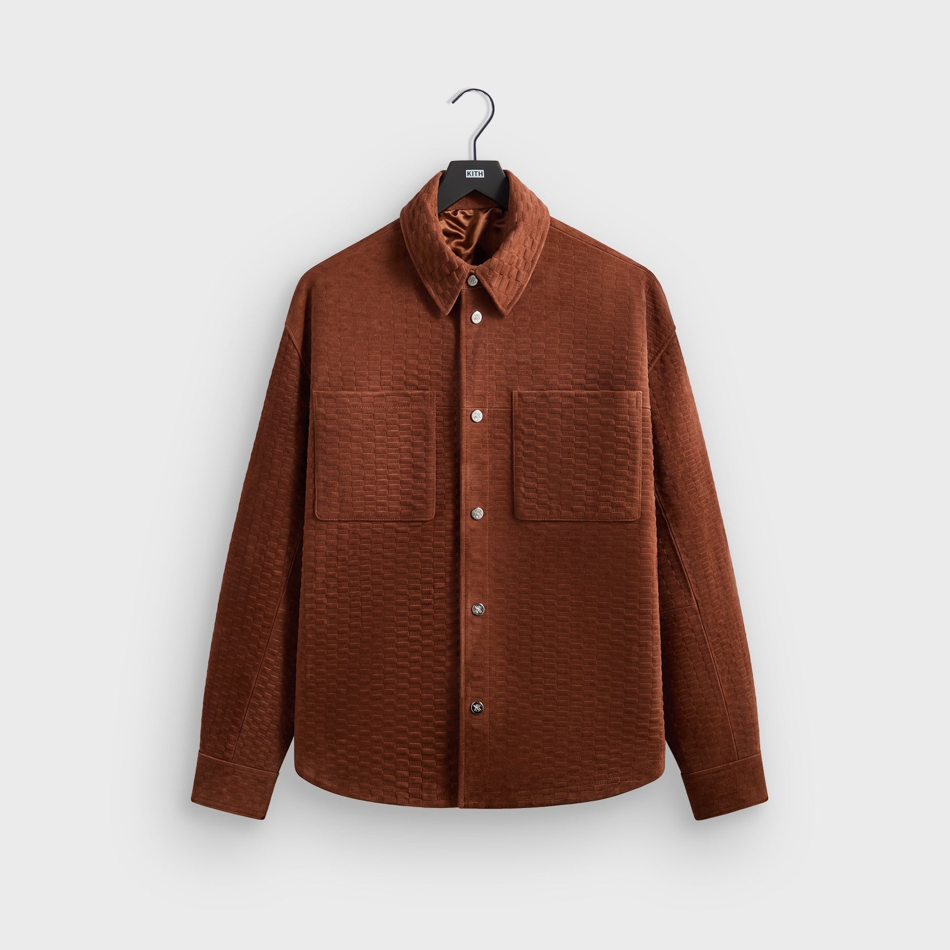 Kith Monogram Suede Apollo II Shirt - Walnut - PH