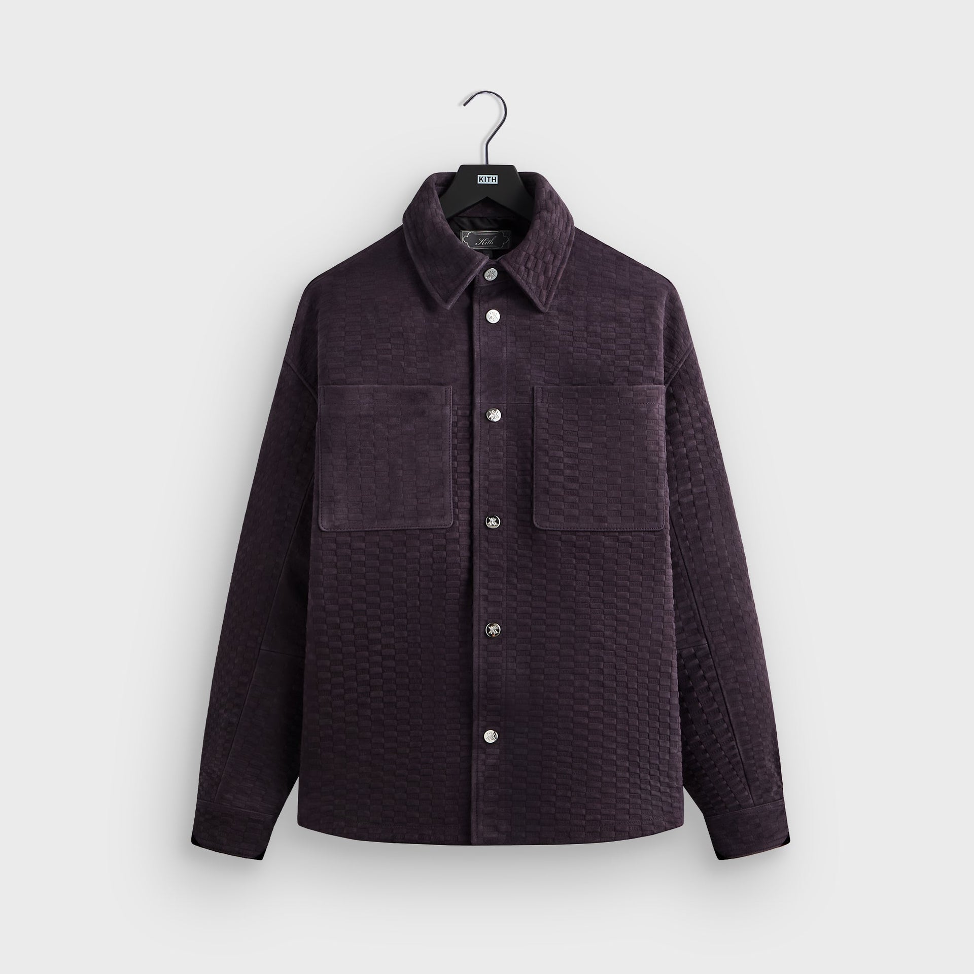 Kith Monogram Suede Apollo II Shirt - Belladonna - PH