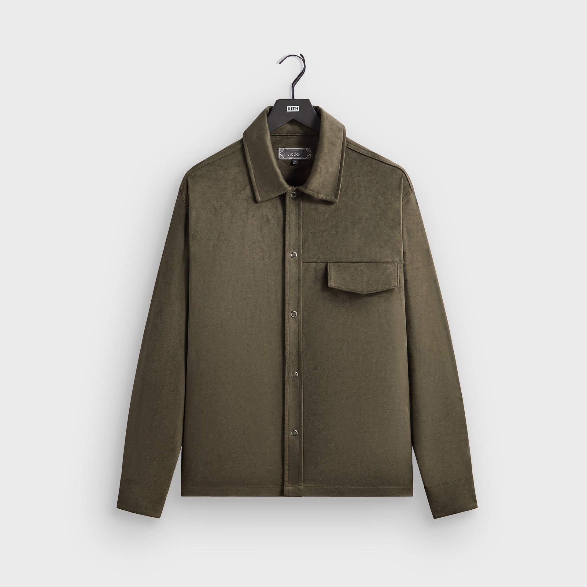 Kith Montague Microsuede Shirt - Cypress - PH