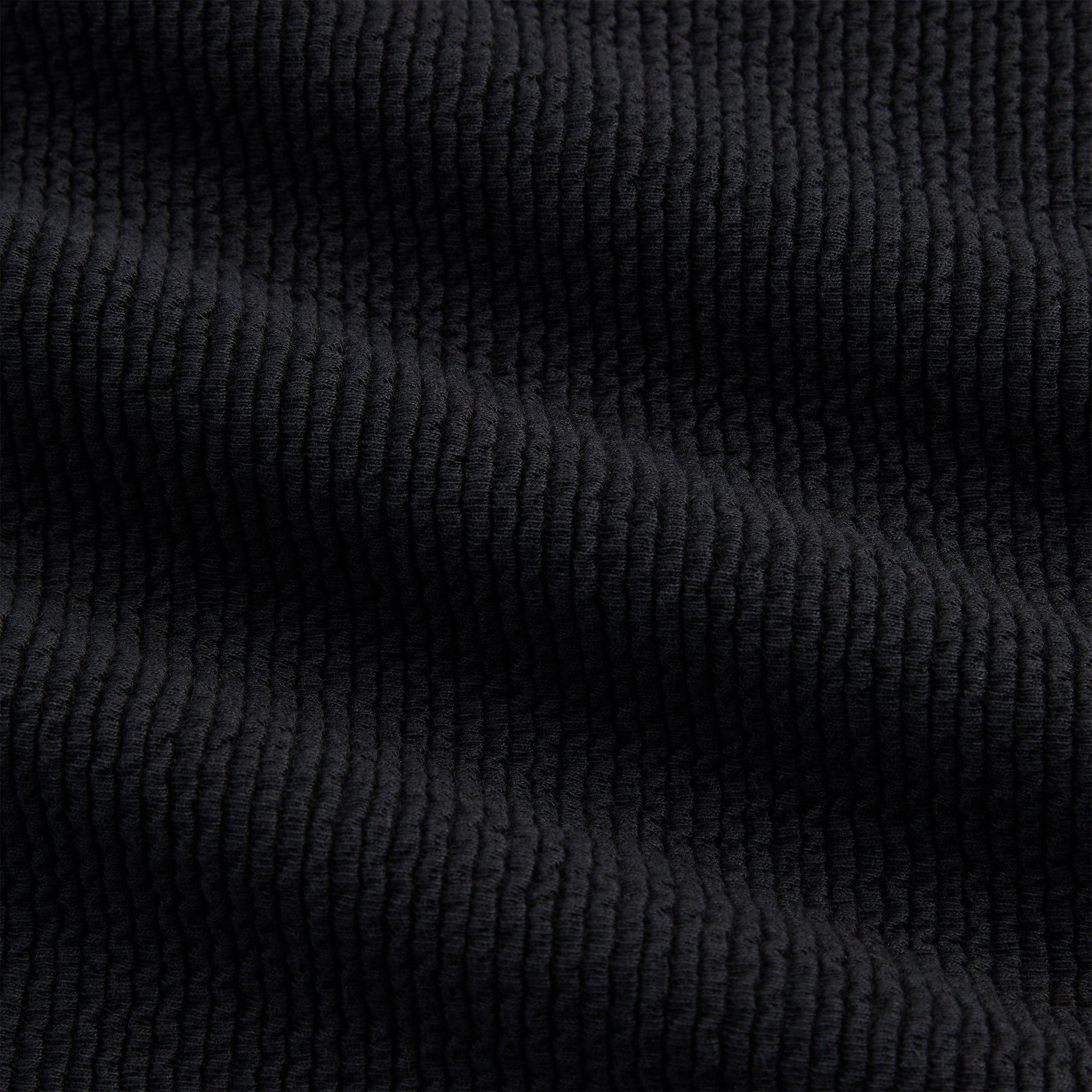 Kith Heavy Crepe Rib Knit Quarter Zip Nelson - Black - PH