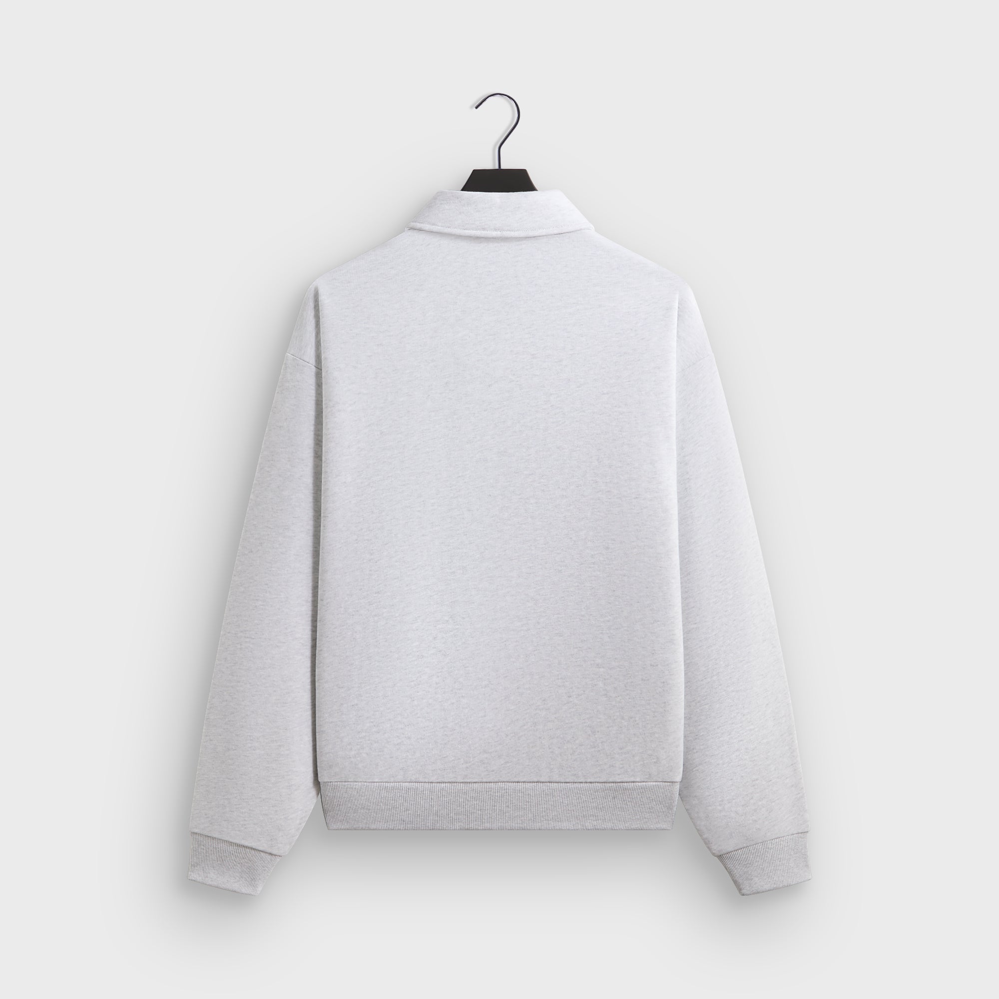 Kith Quarter Zip Popover Sweatshirt - Light Heather Grey