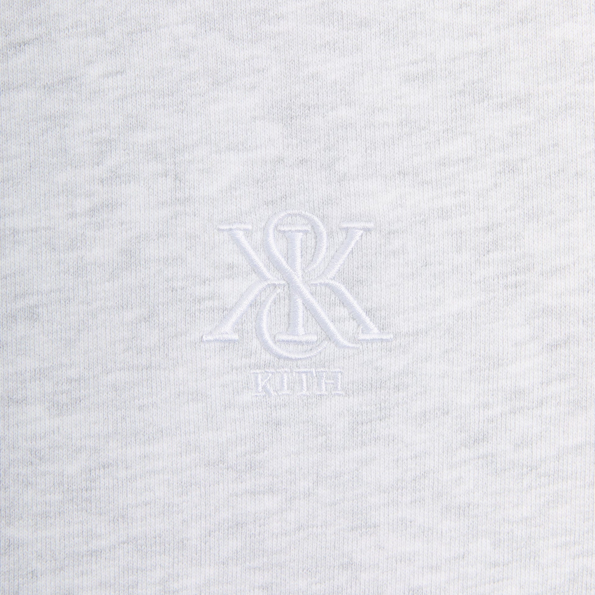 Kith Quarter Zip Popover Sweatshirt - Light Heather Grey - PH