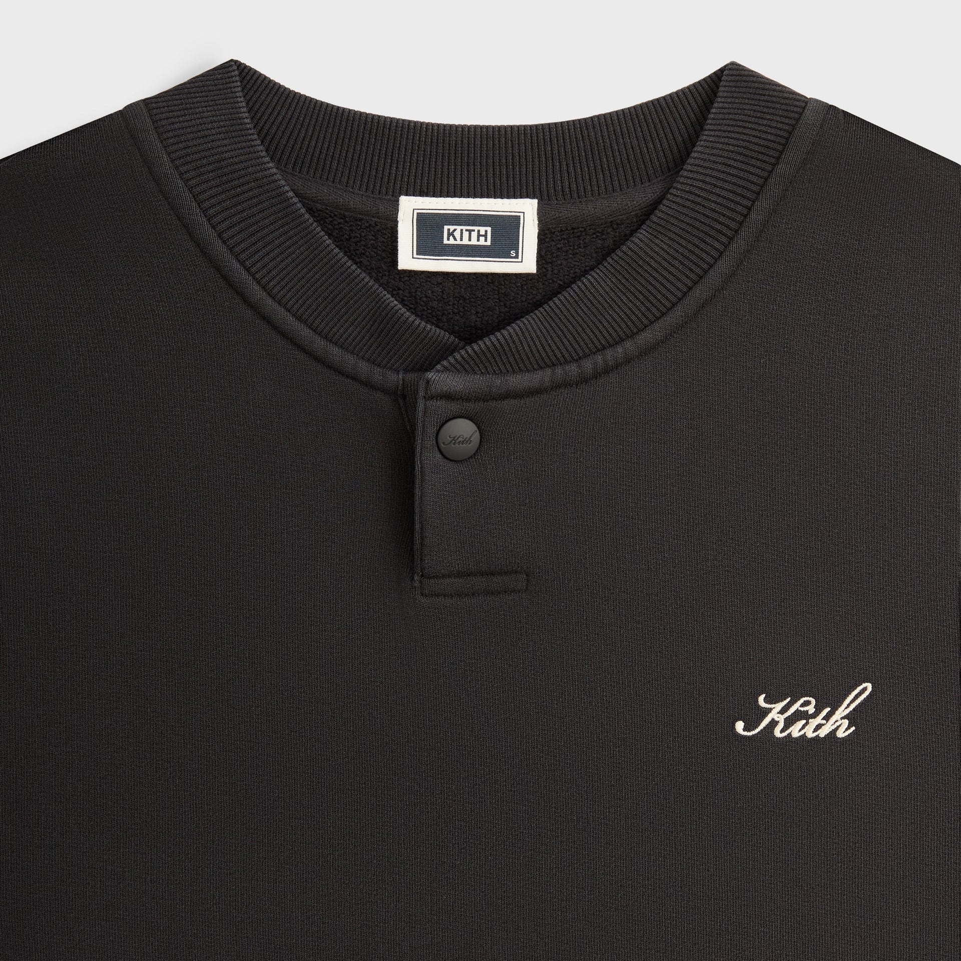 Kith Henley Nelson Pullover - Black - PH