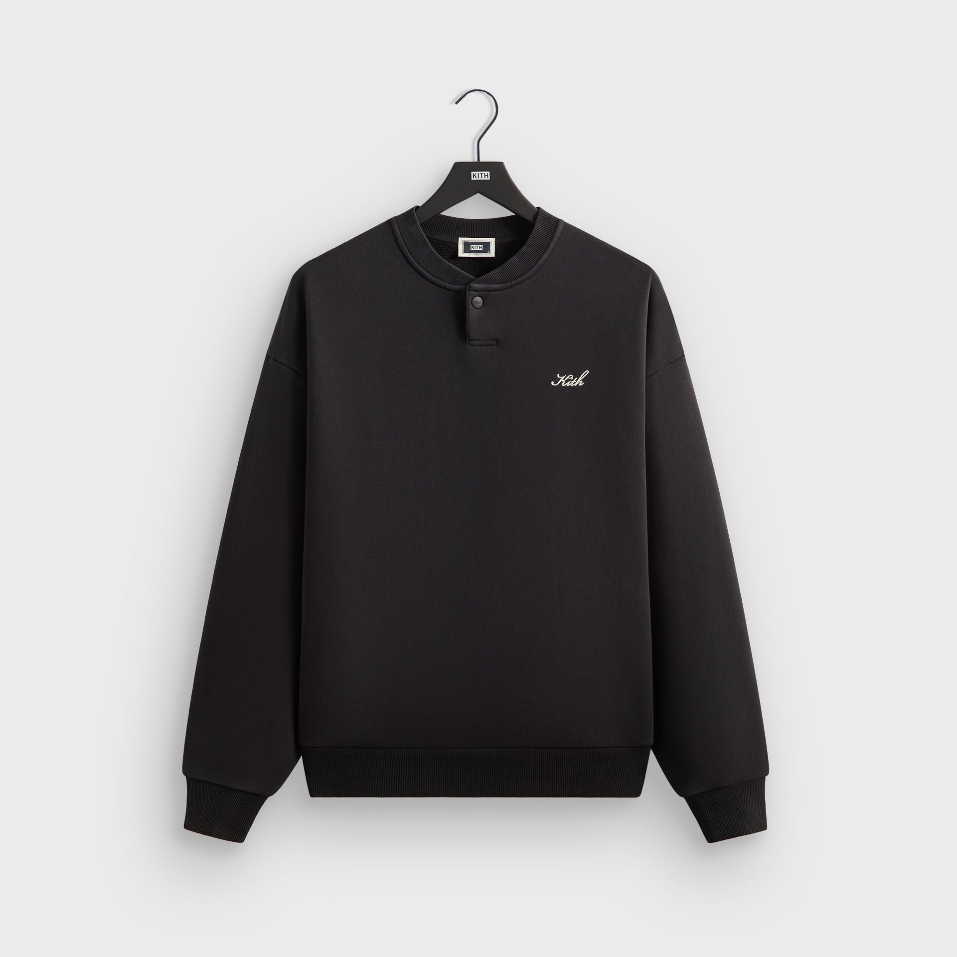 Kith Henley Nelson Pullover - Black - PH