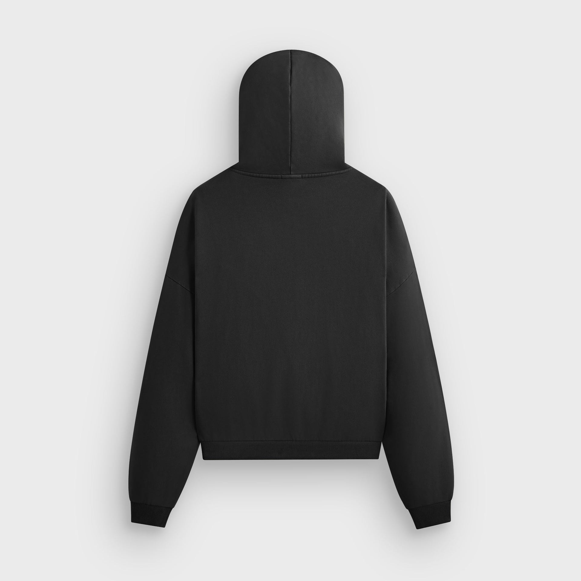 Kith Lofty Fleece Cropped Braxton Hoodie - Black - PH