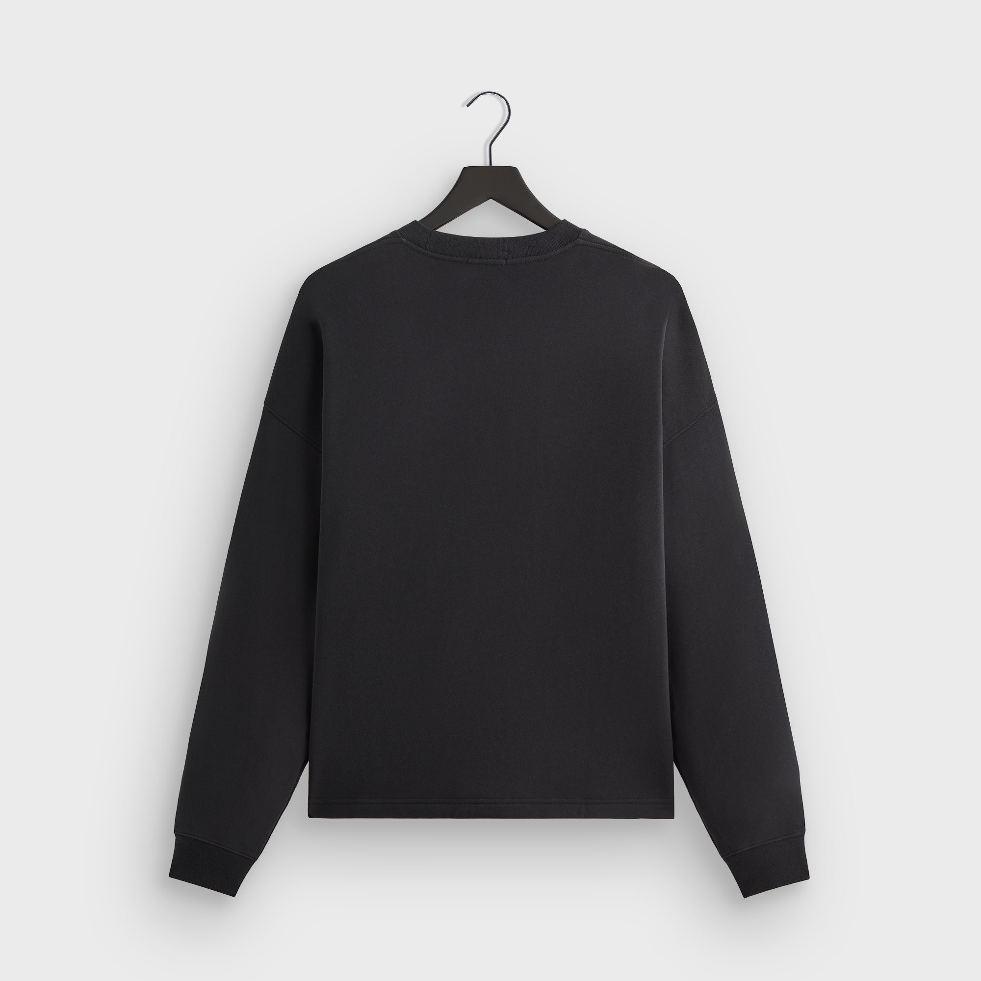 Kith Sueded French Terry Long Sleeve Lawson Tee - Black