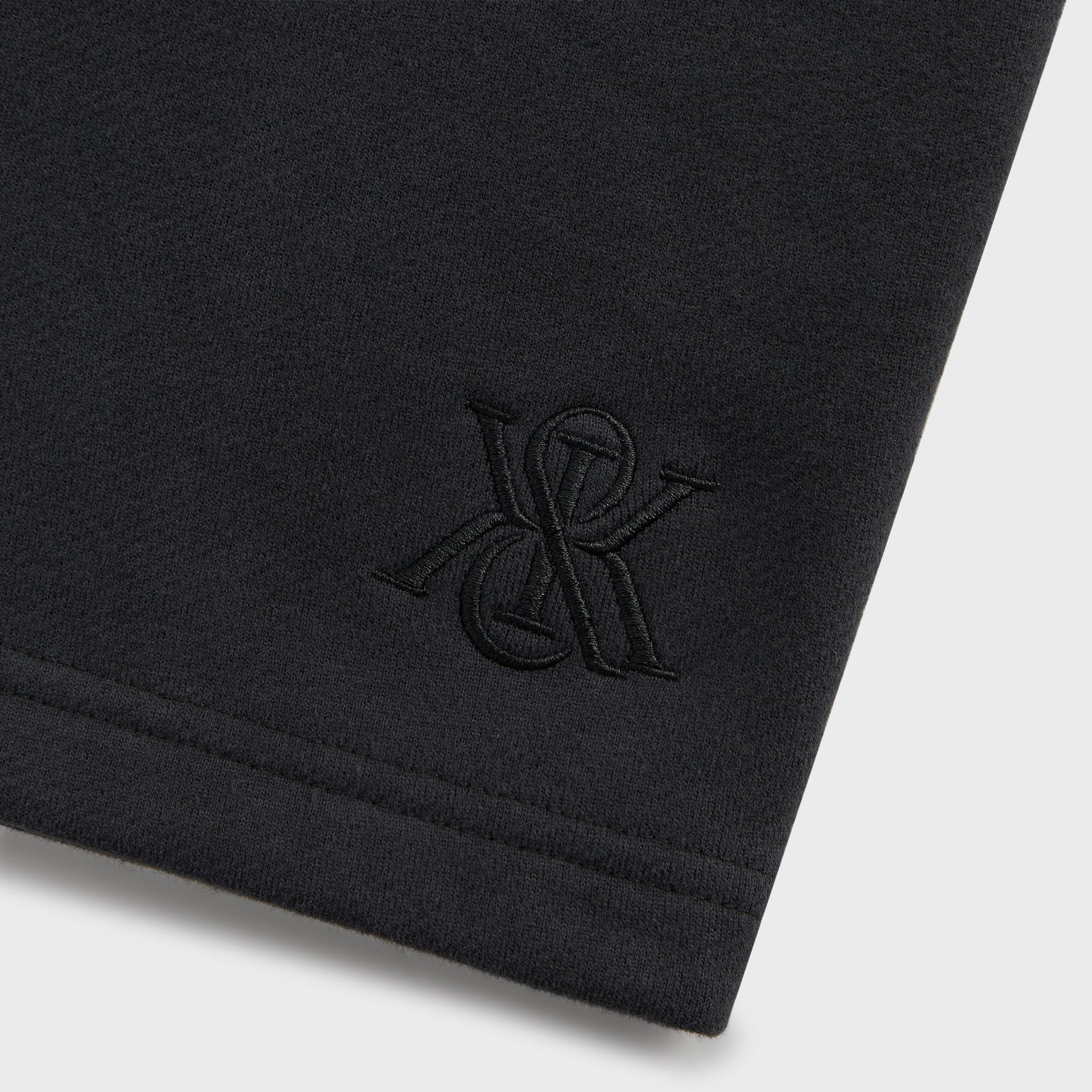 Kith Sueded French Terry Long Sleeve Lawson Tee - Black - PH
