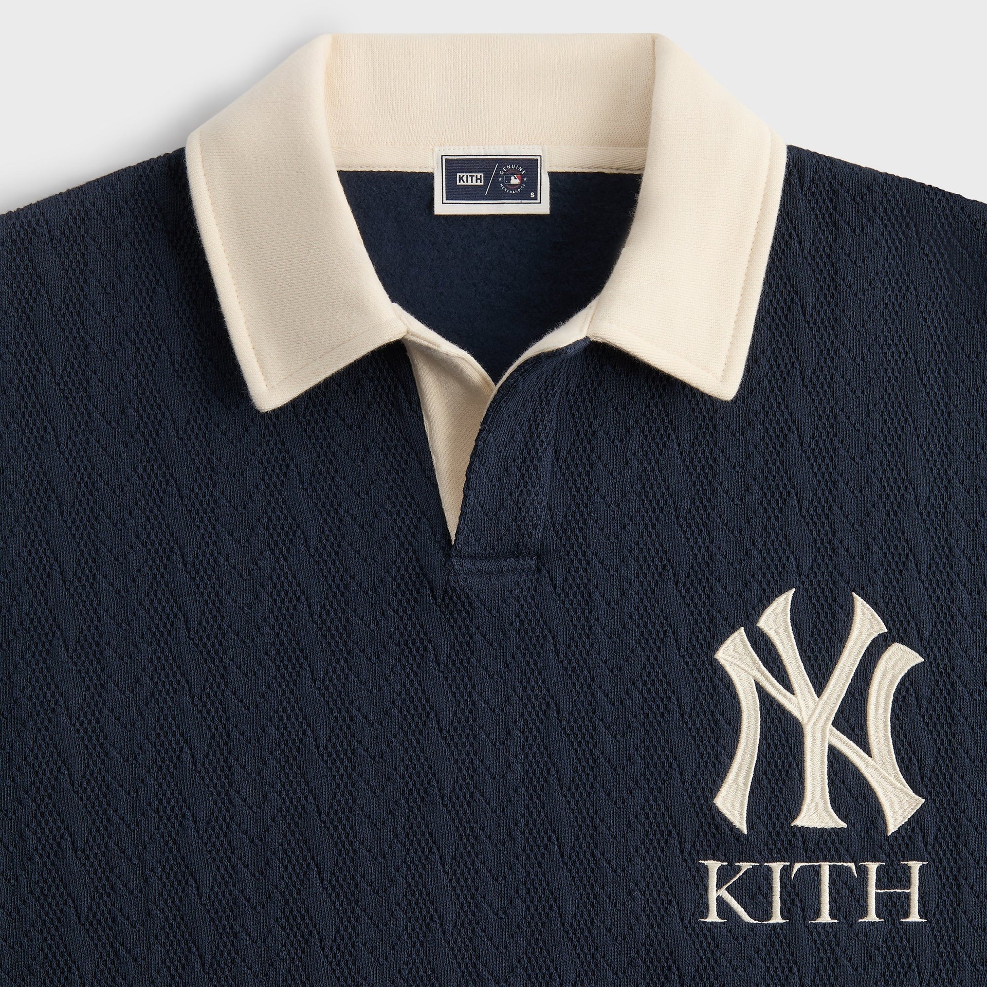 Kith for the New York Yankees Cable Fleece Nelson Sweatshirt - Nocturnal - PH