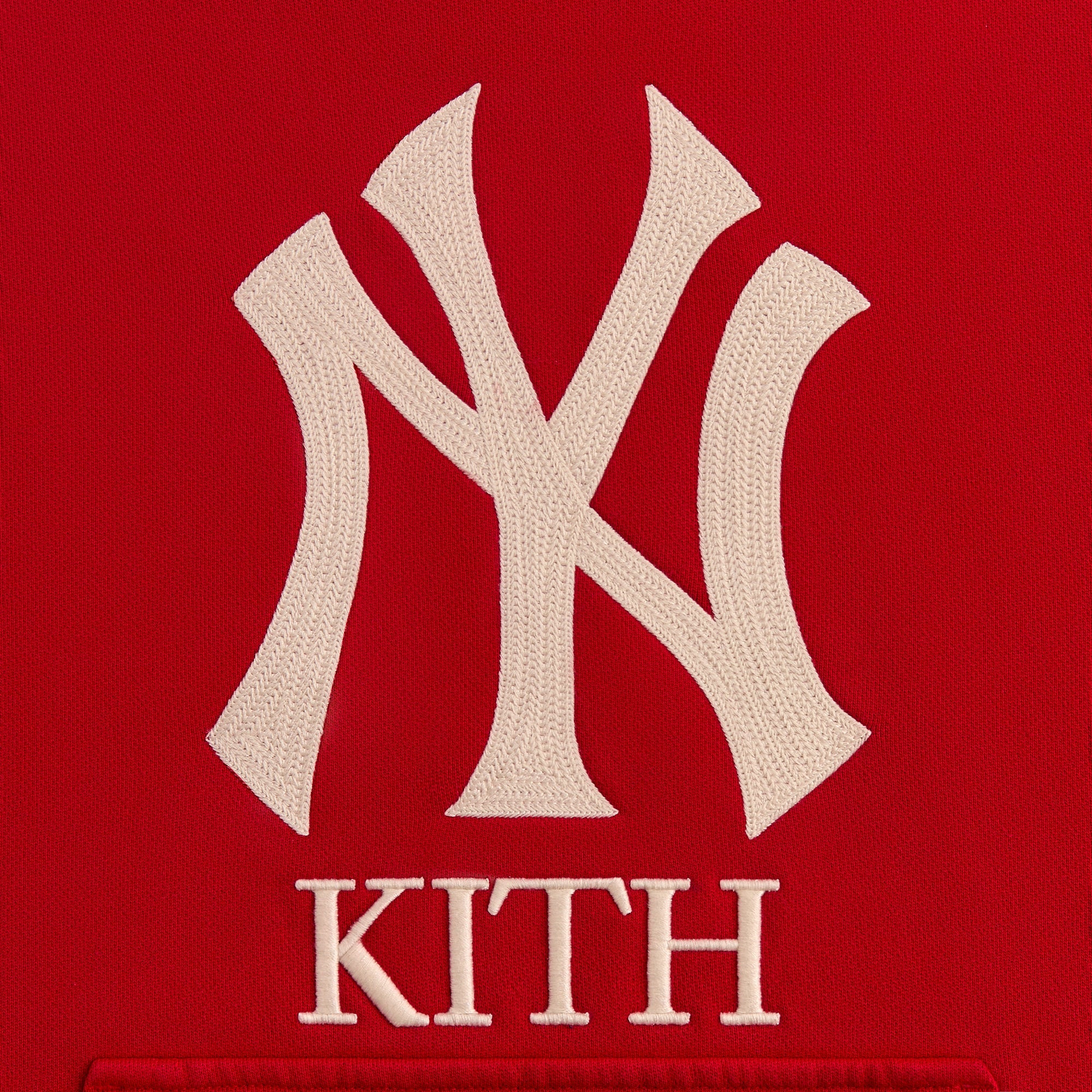 Kith for the New York Yankees Plush Fleece Cropped Braxton