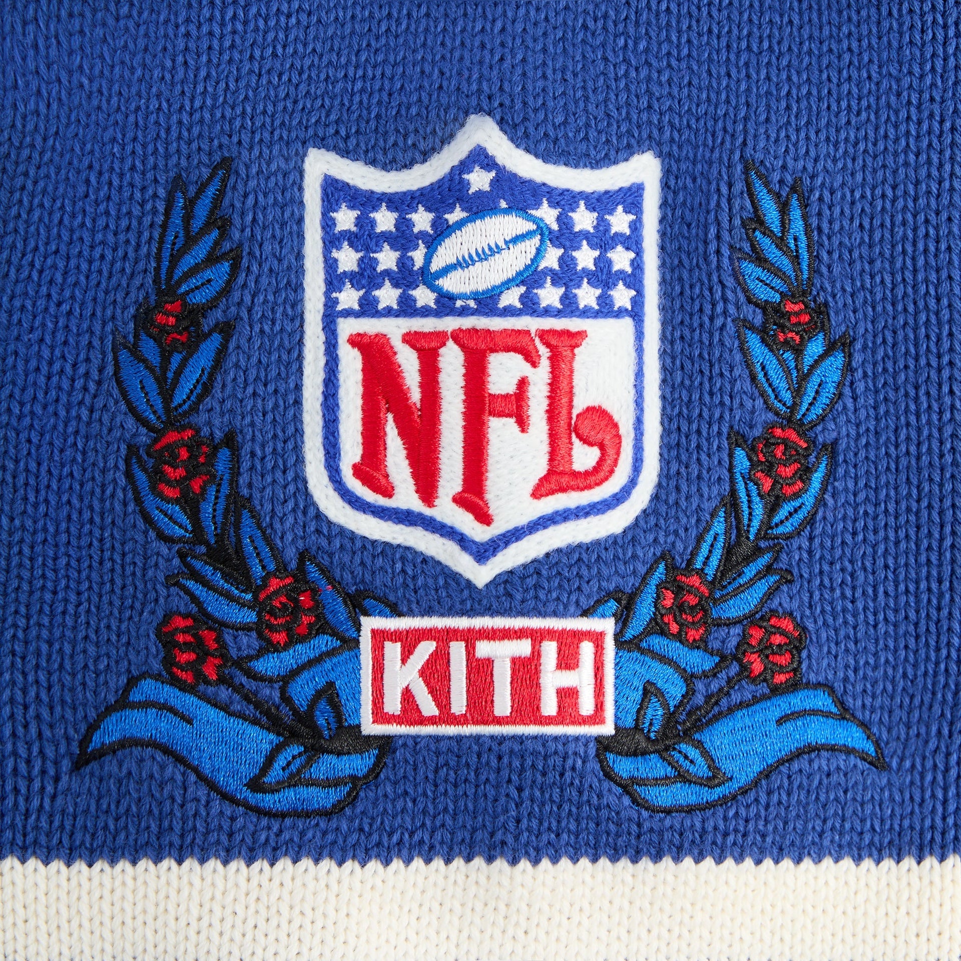 Kith for the NFL Buffalo Bills V-Neck Beau Knit Sweater - Current - PH