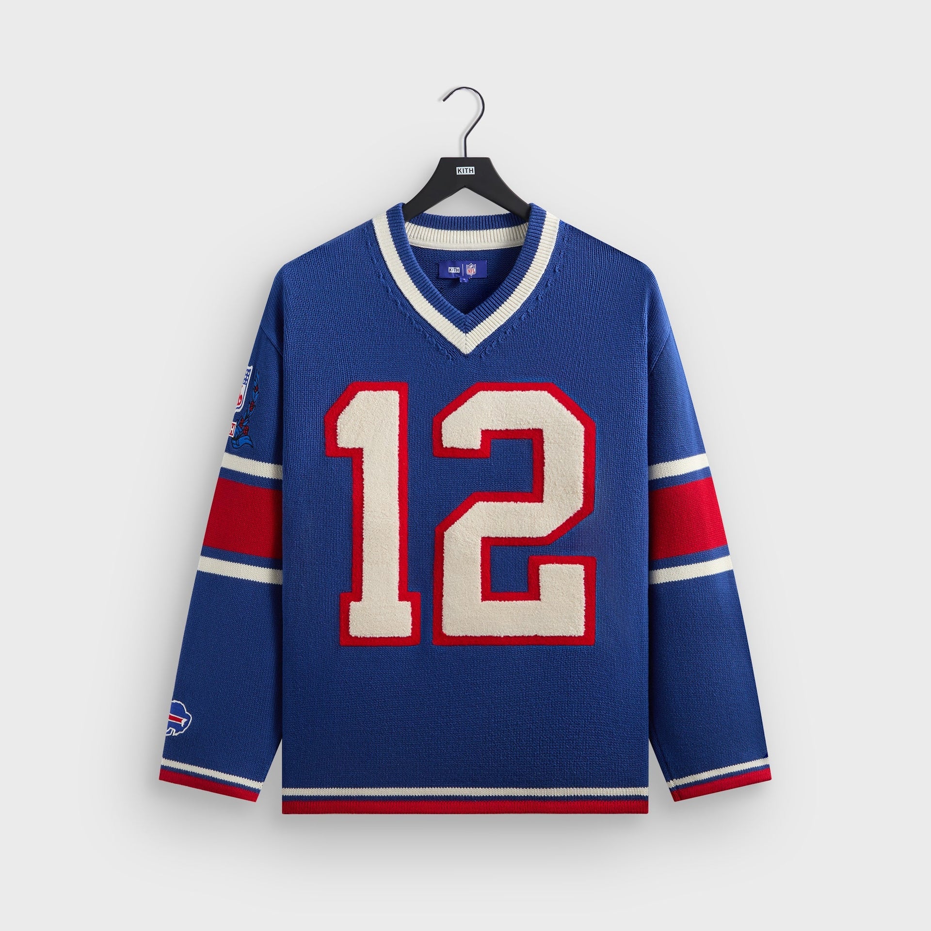 Kith for the NFL Buffalo Bills V-Neck Beau Knit Sweater - Current - PH