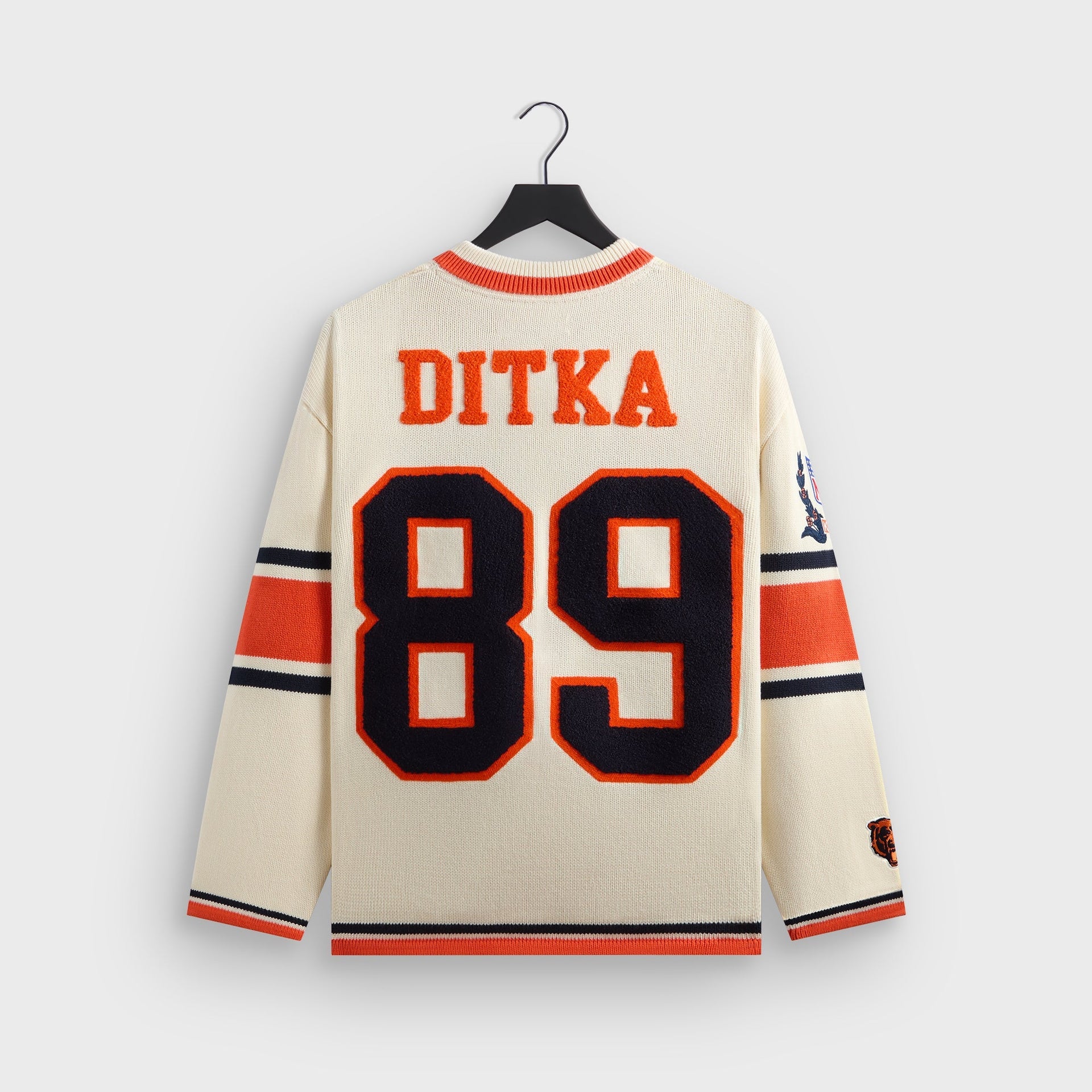 Kith for the NFL Chicago Bears V-Neck Beau Knit Sweater - Sandrift - PH