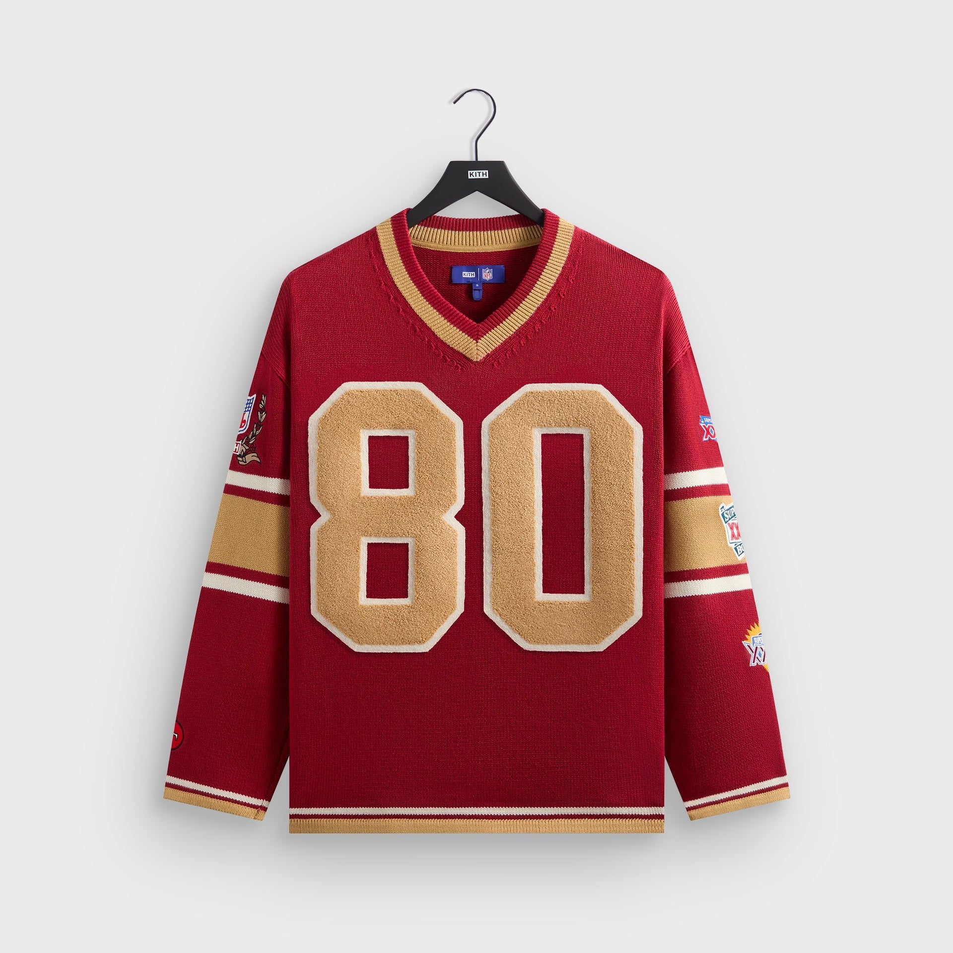 Kith for the NFL San Francisco 49ers V-neck Beau Knit Sweater - Present - PH