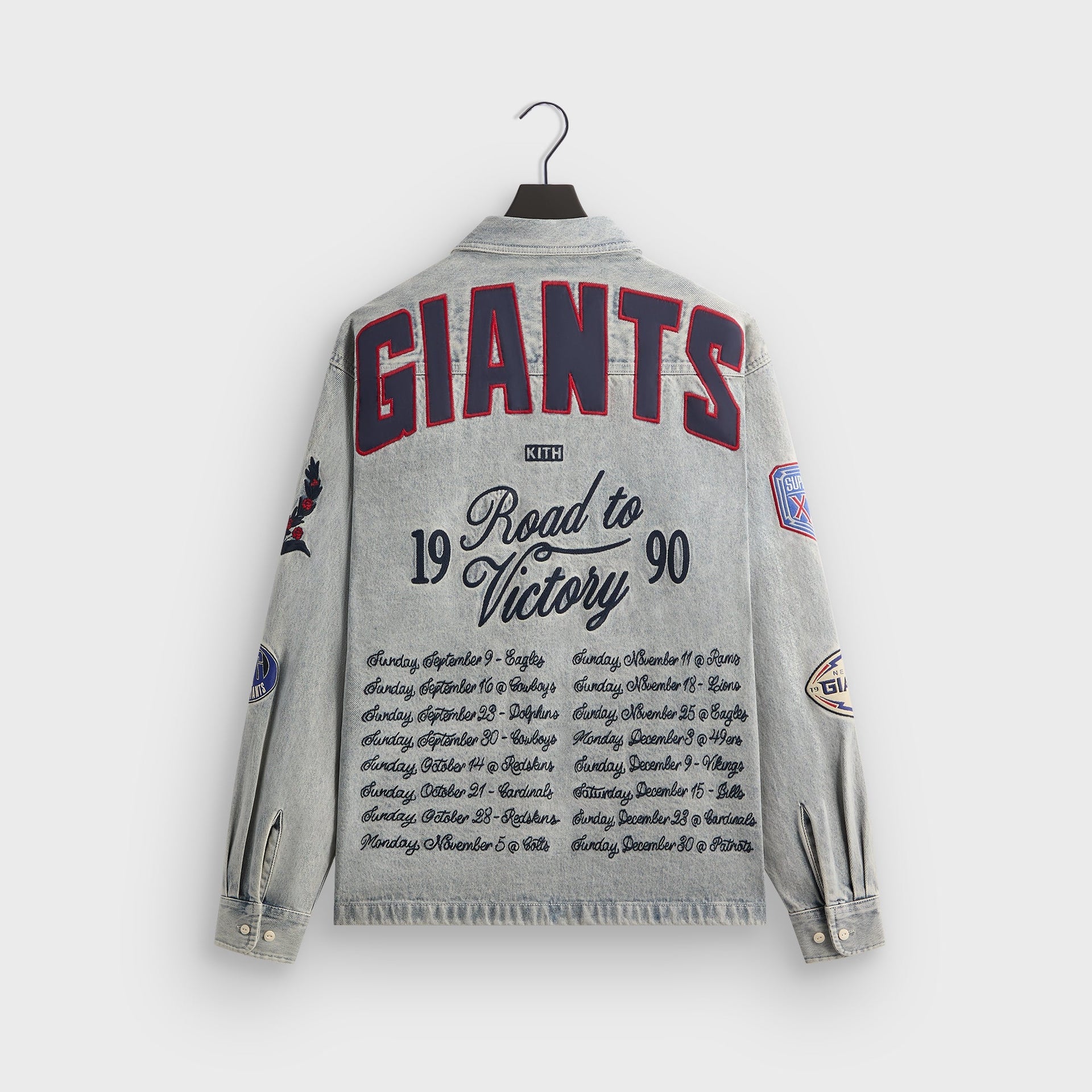 Kith for the NFL New York Giants Denim Henson Shirt - Cameron Wash - PH