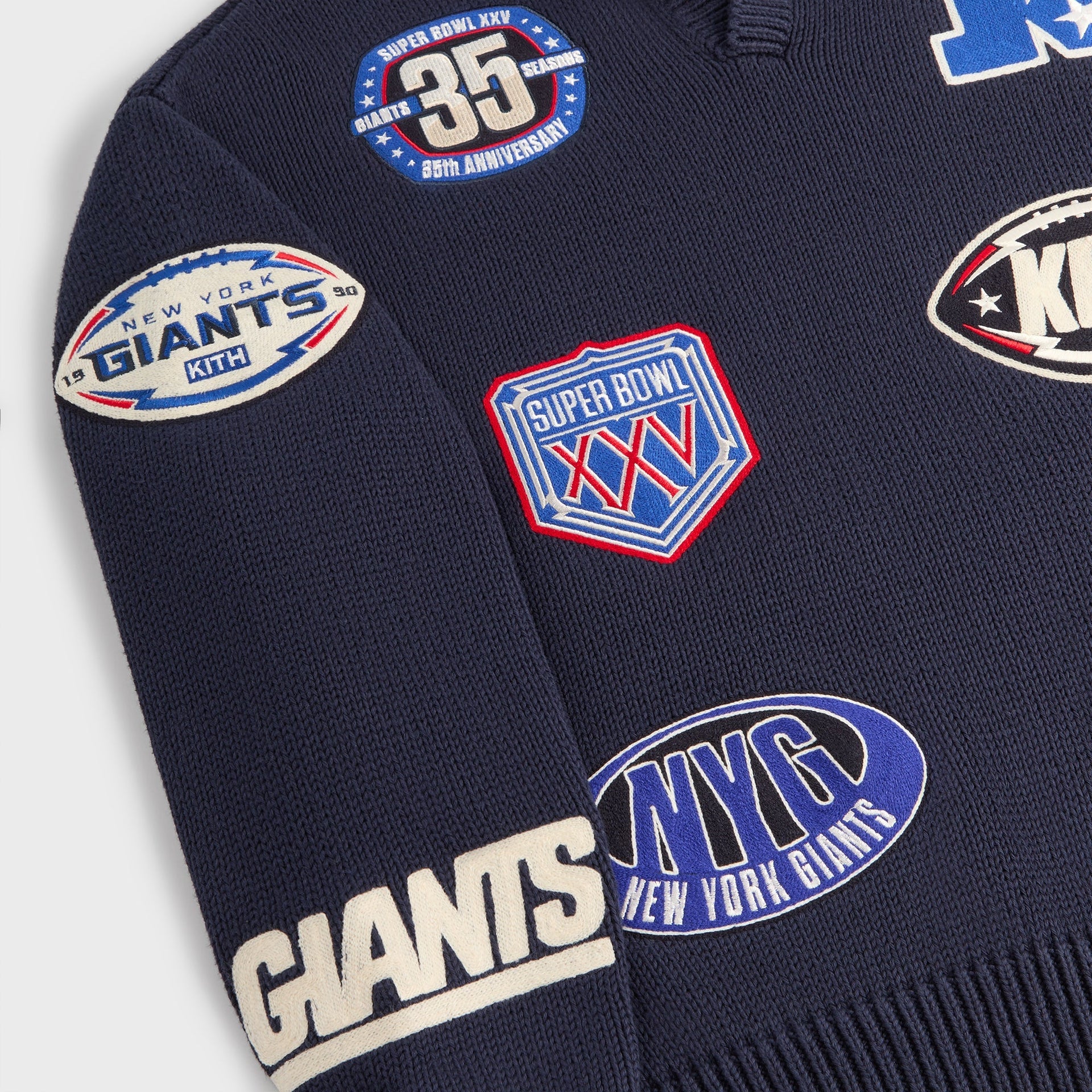 Kith for the NFL New York Giants Nelson Rugby Sweater - Nocturnal - PH