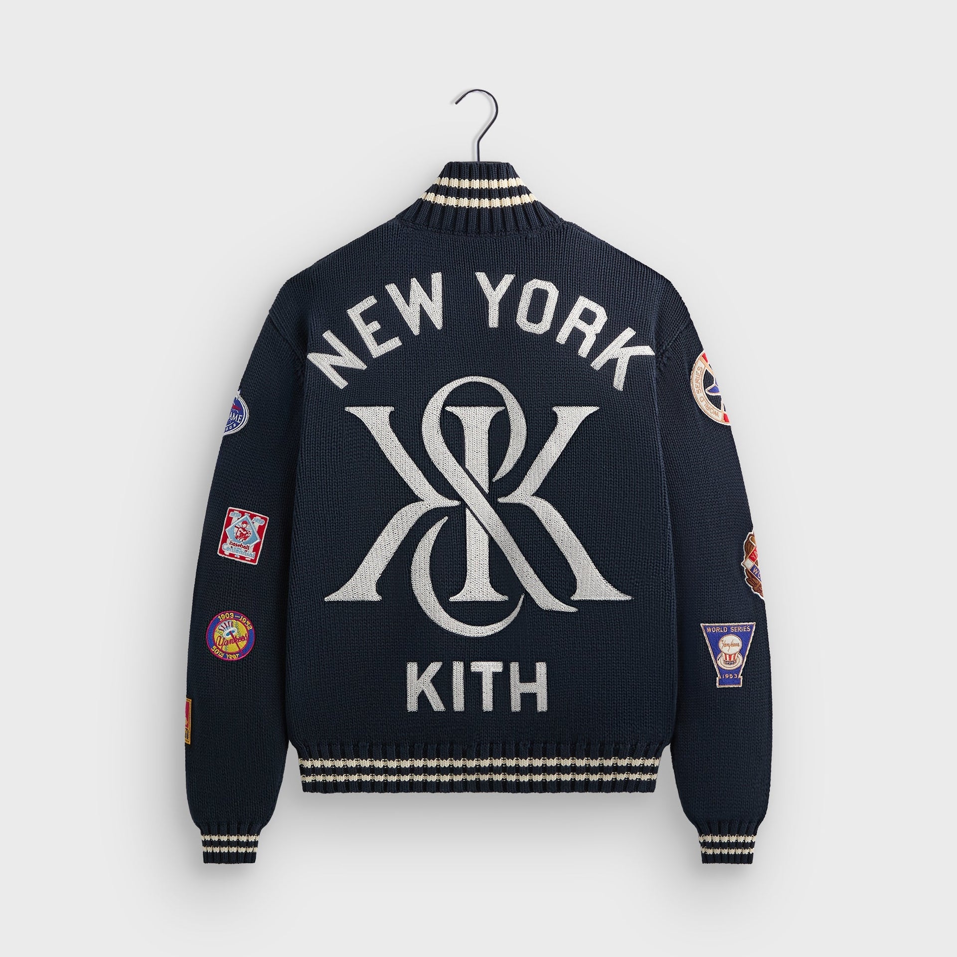 Kith for the New York Yankees All-Over Embroidered Wyona Full Zip - Nocturnal - PH