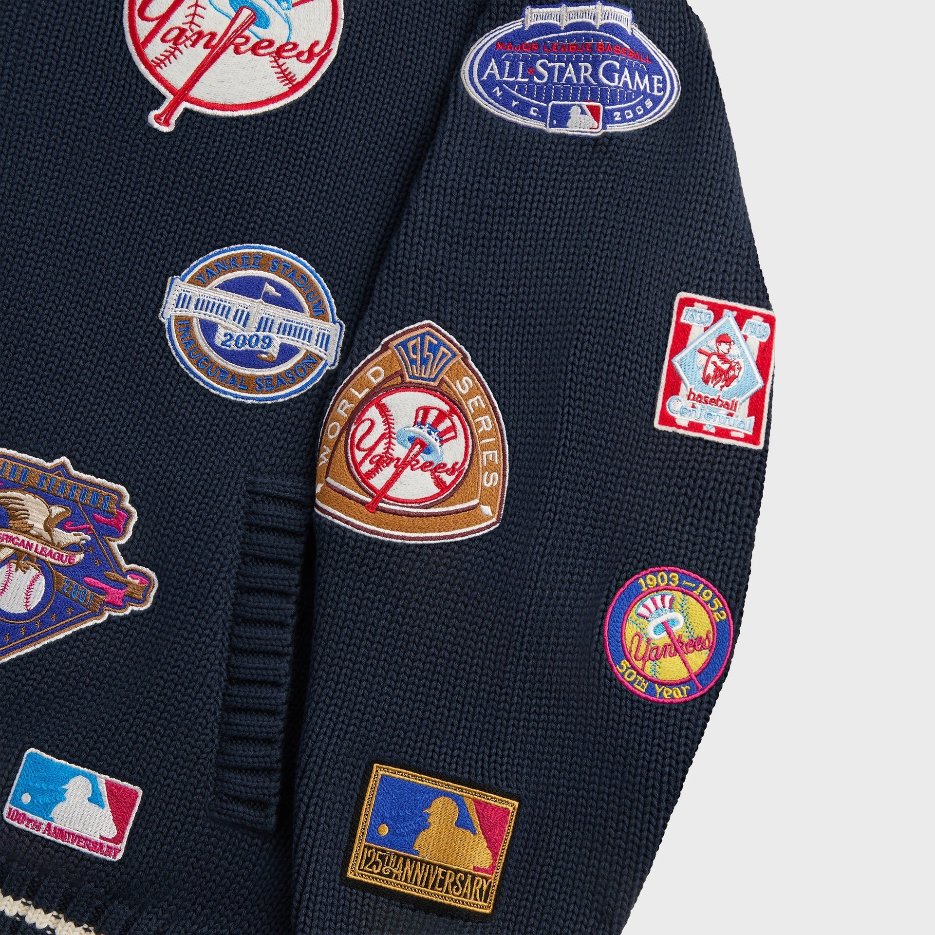 Kith for the New York Yankees All-Over Embroidered Wyona Full Zip - Nocturnal - PH