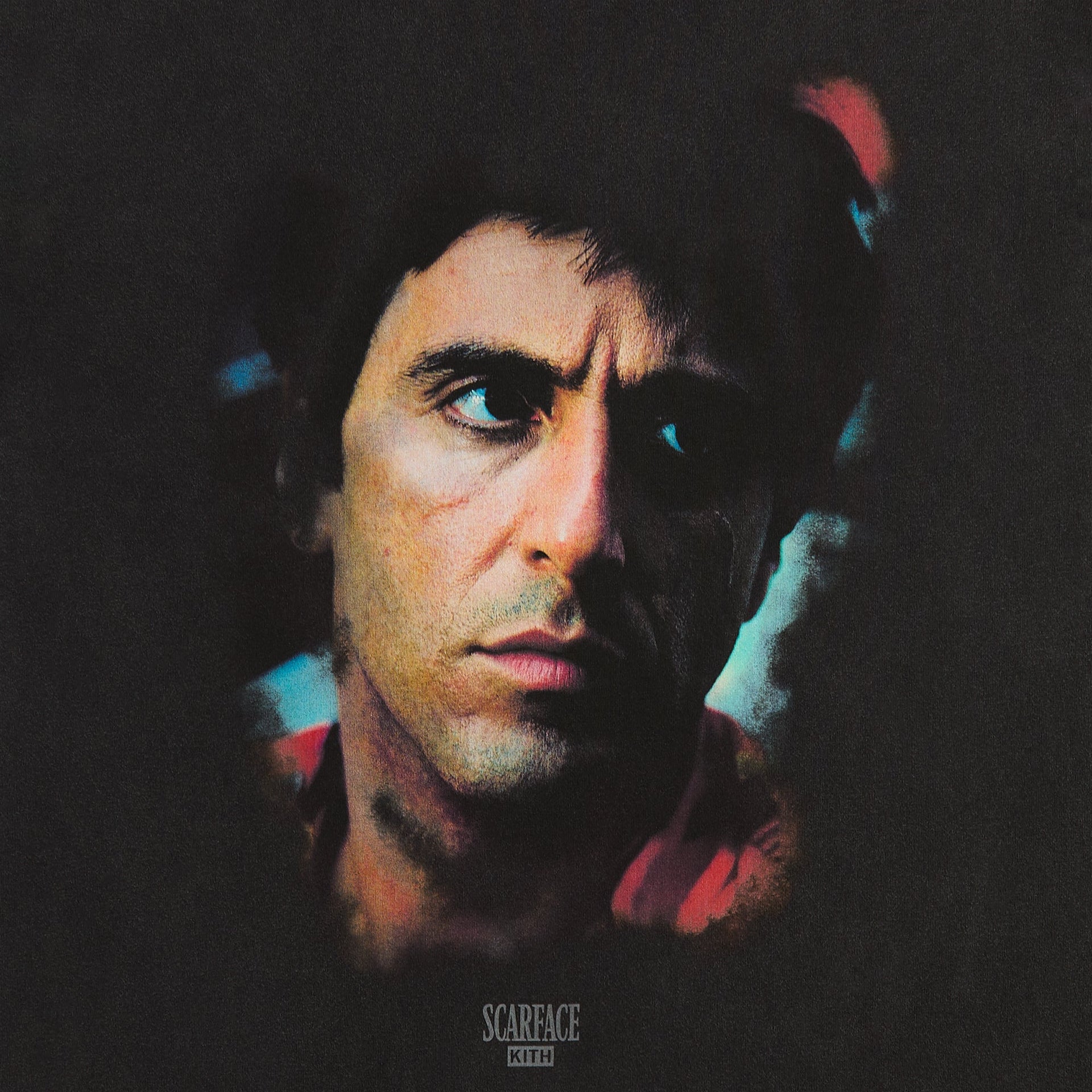 Kith for Scarface Tony Portrait Vintage Tee - Black