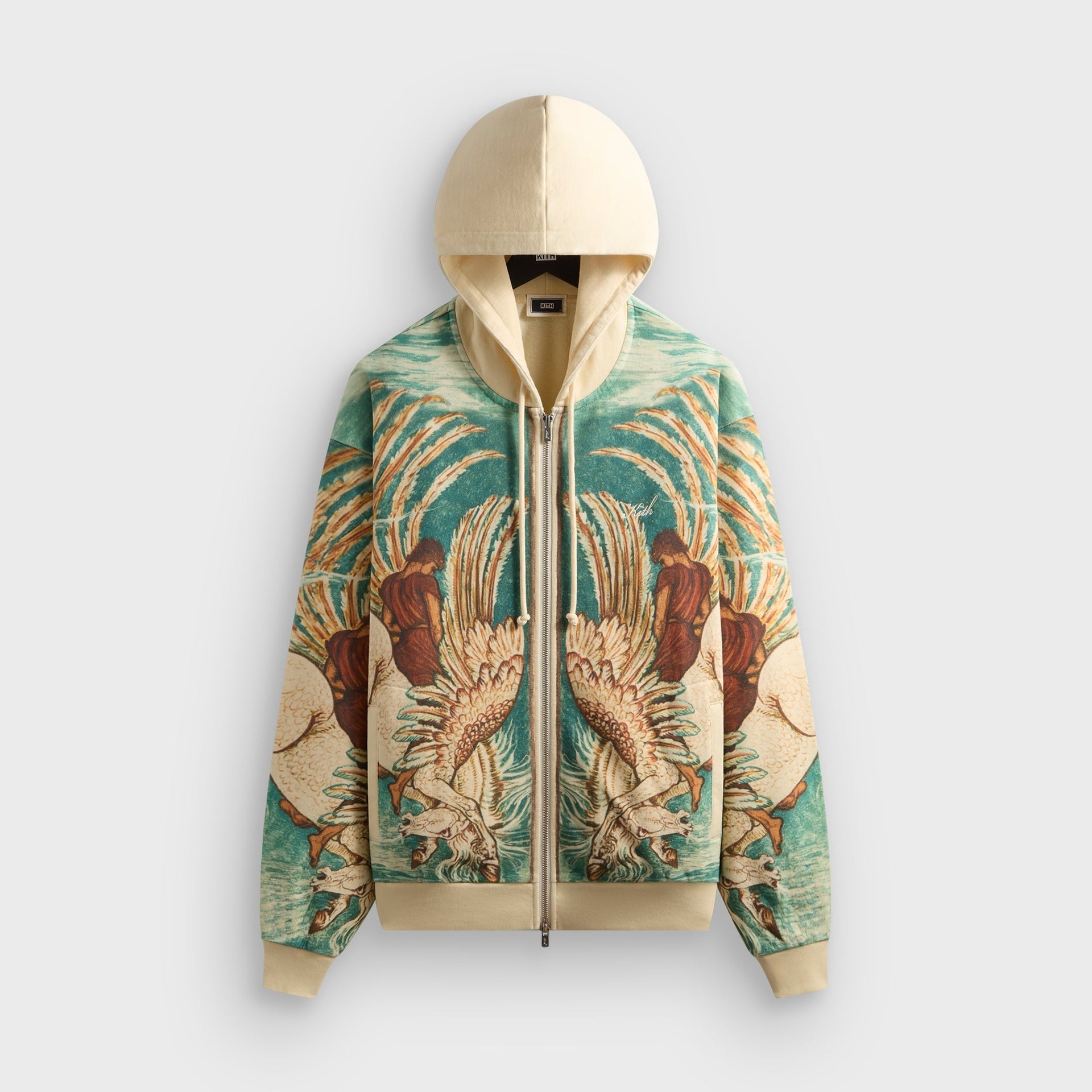 Kith Pegasus Nelson Zip Up Hoodie - Sandrift - PH
