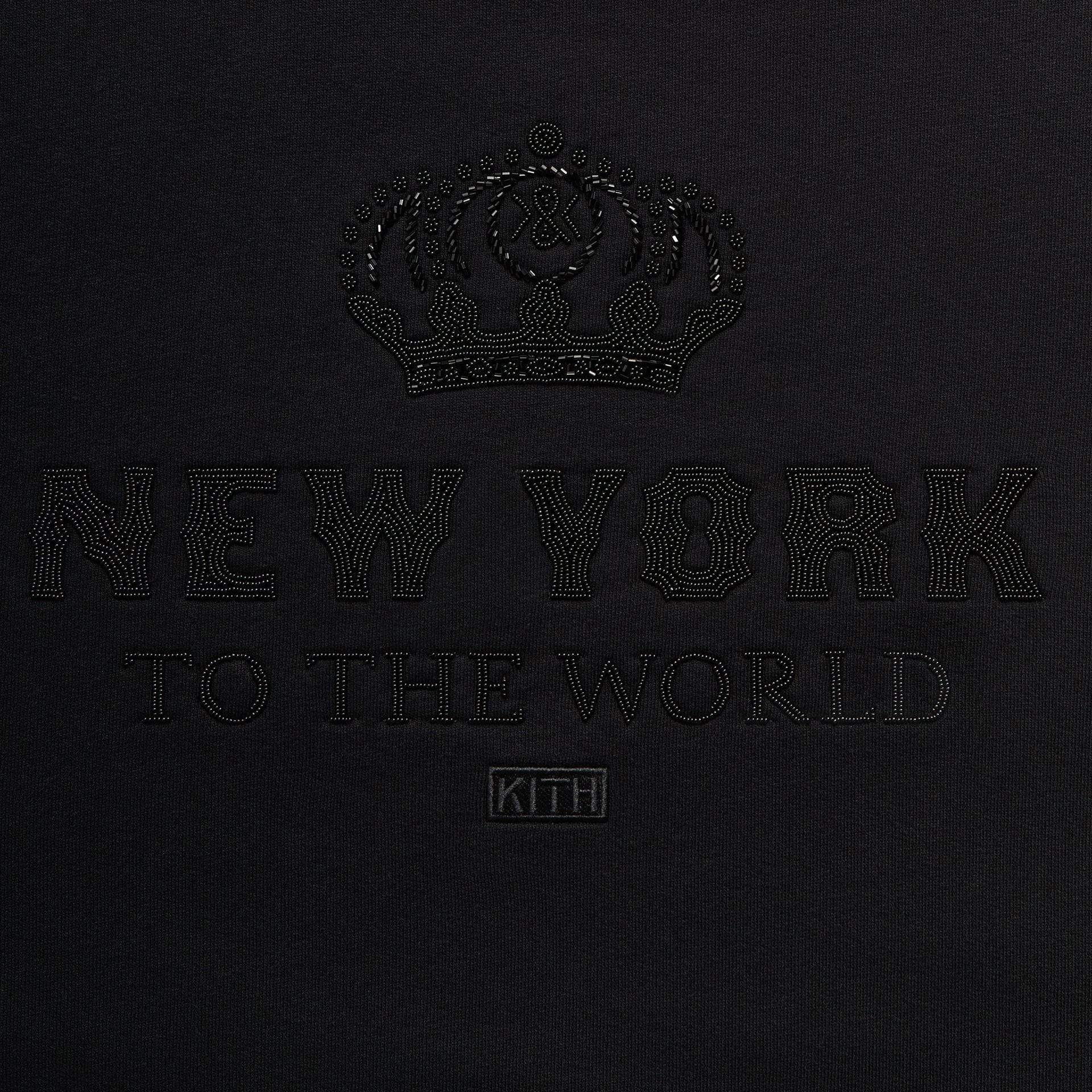Kith New York To The World Crown Crewneck - Black - PH