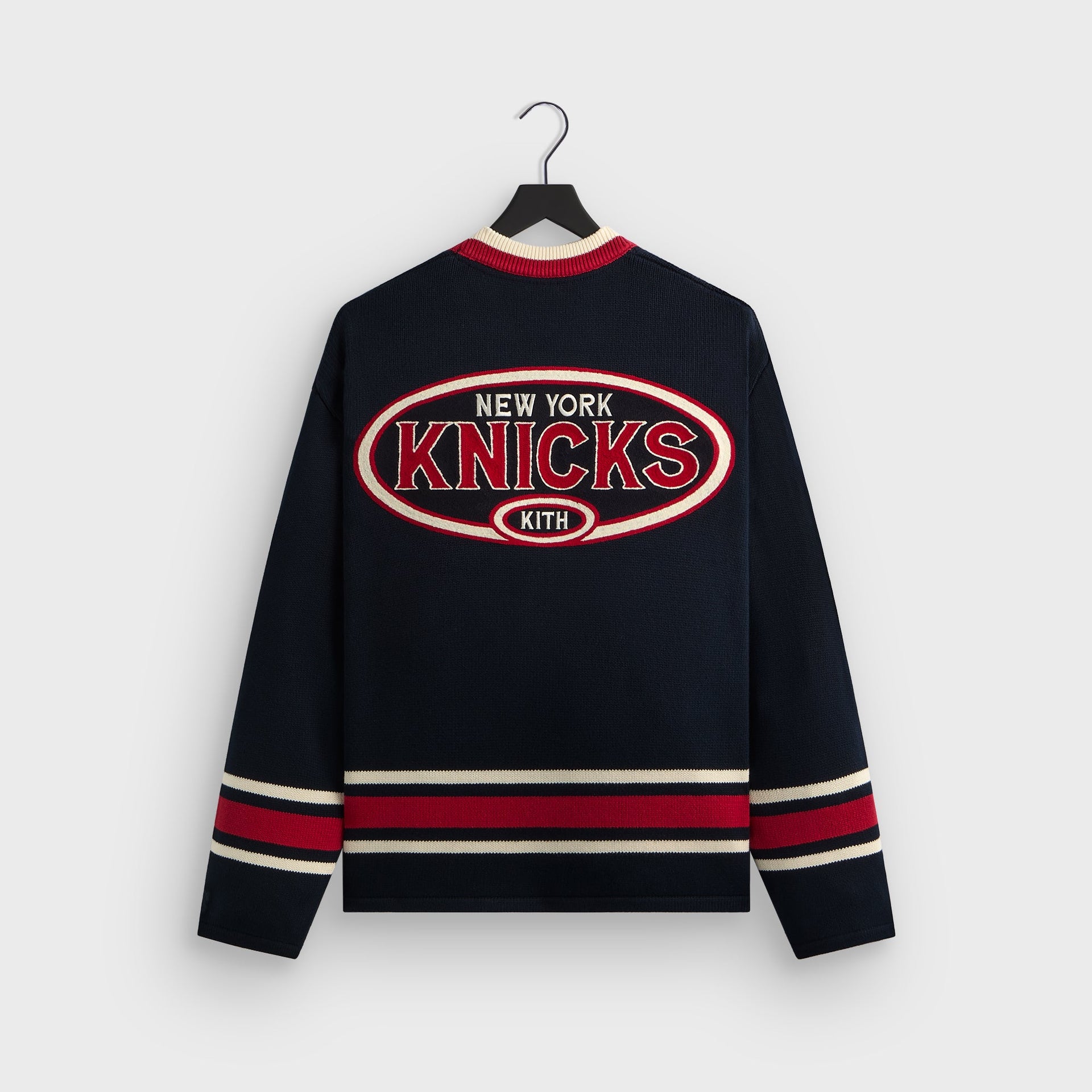 Kith for the New York Knicks Classic Beau Knit Sweater - Nocturnal