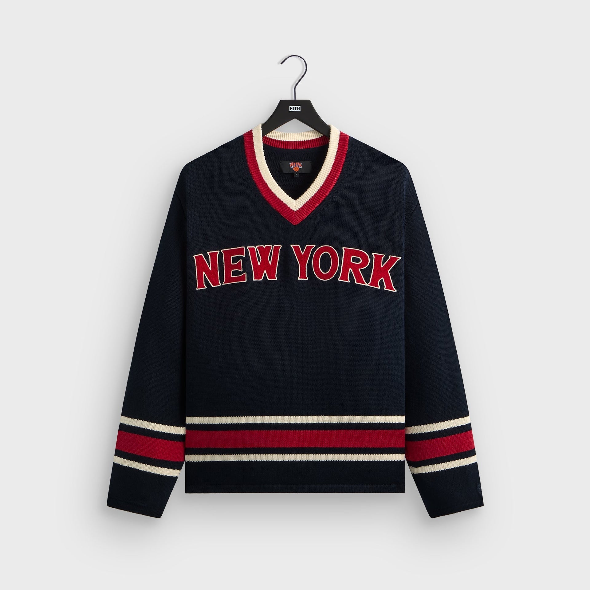 Kith for the New York Knicks Classic Beau Knit Sweater - Nocturnal - PH