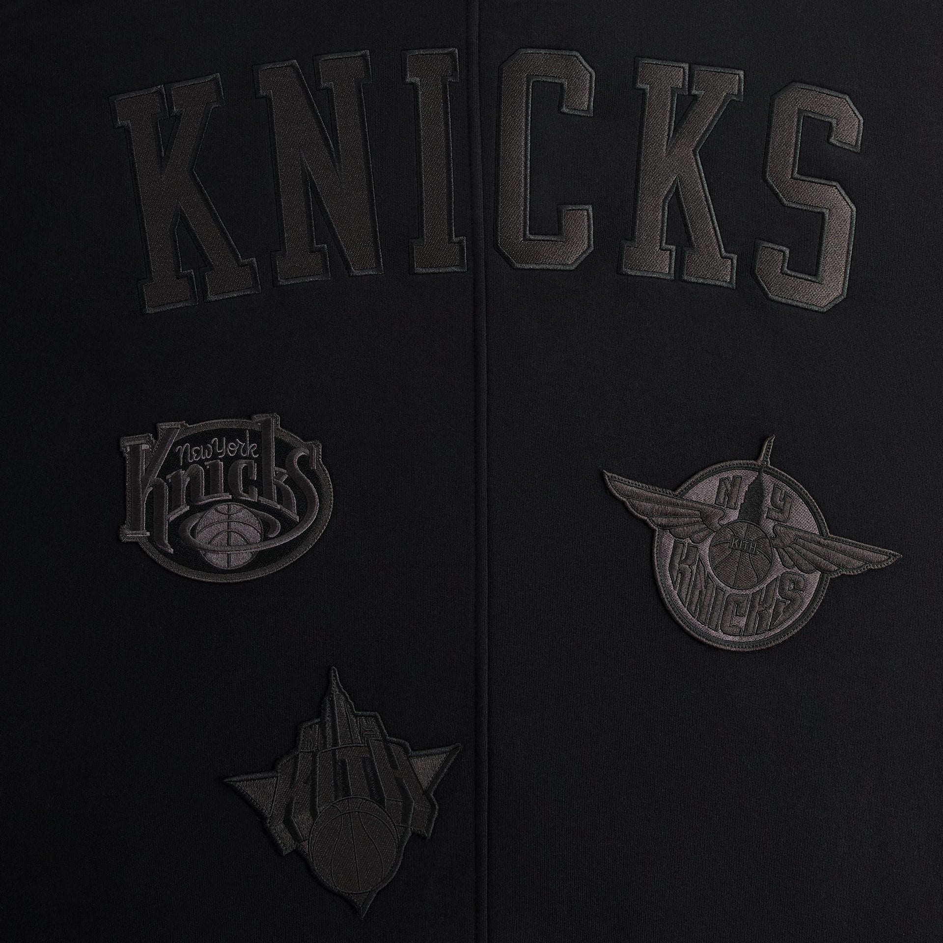 Kith for the New York Knicks Mash Up Braxton Vintage Hoodie - Black - PH