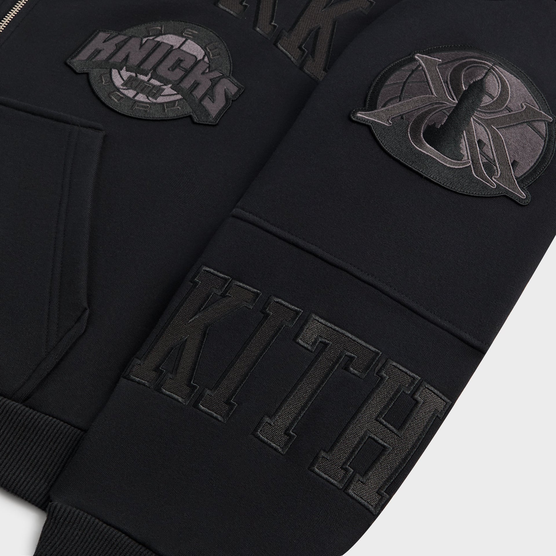 Kith for the New York Knicks Mash Up Braxton Vintage Hoodie - Black