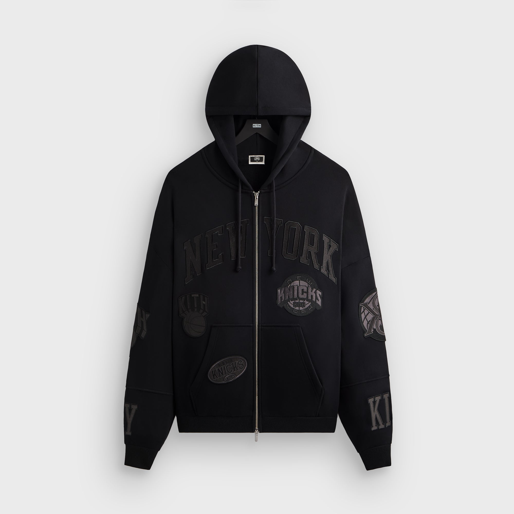 Kith for the New York Knicks Mash Up Cropped Braxton Vintage Hoodie -