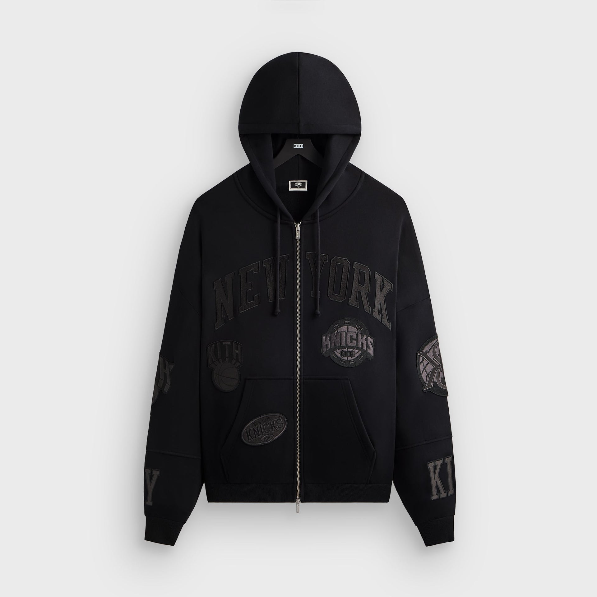 Kith for the New York Knicks Mash Up Braxton Vintage Hoodie - Black - PH