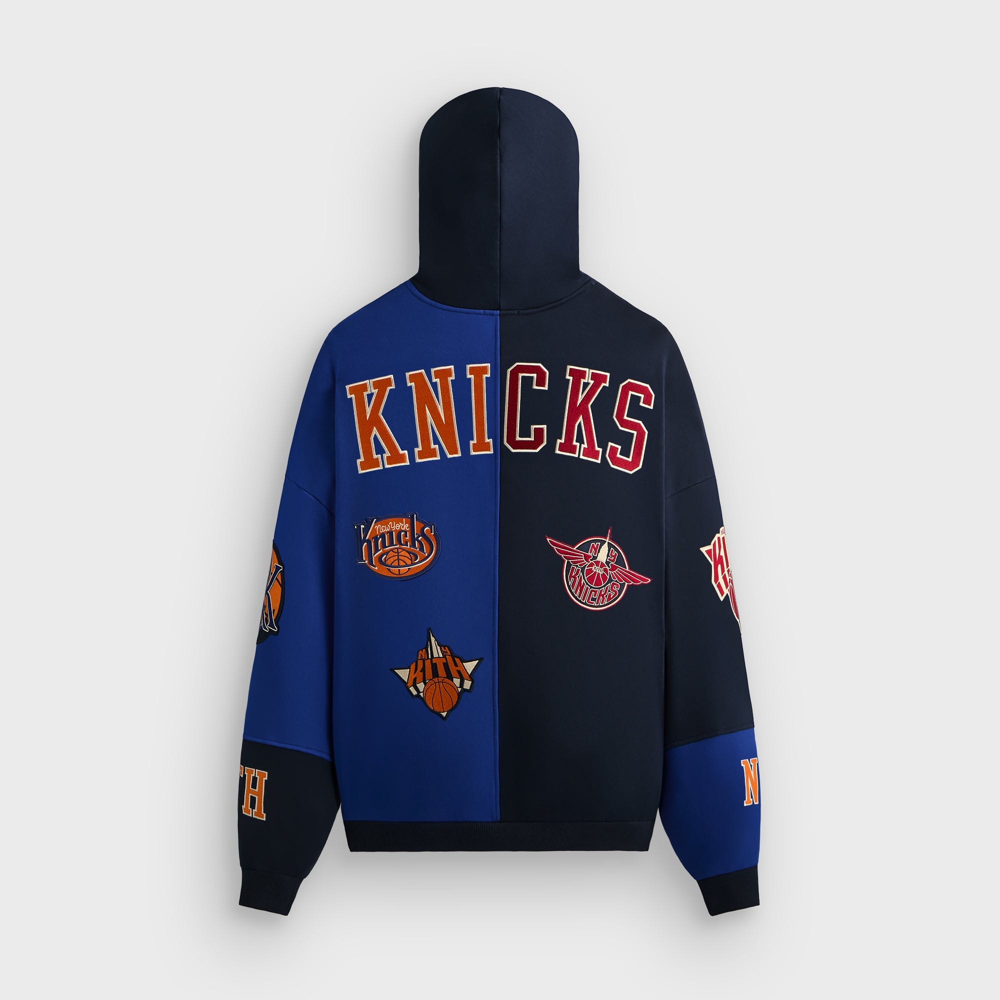 Kith for the New York Knicks Mash Up Cropped Braxton Vintage Hoodie -