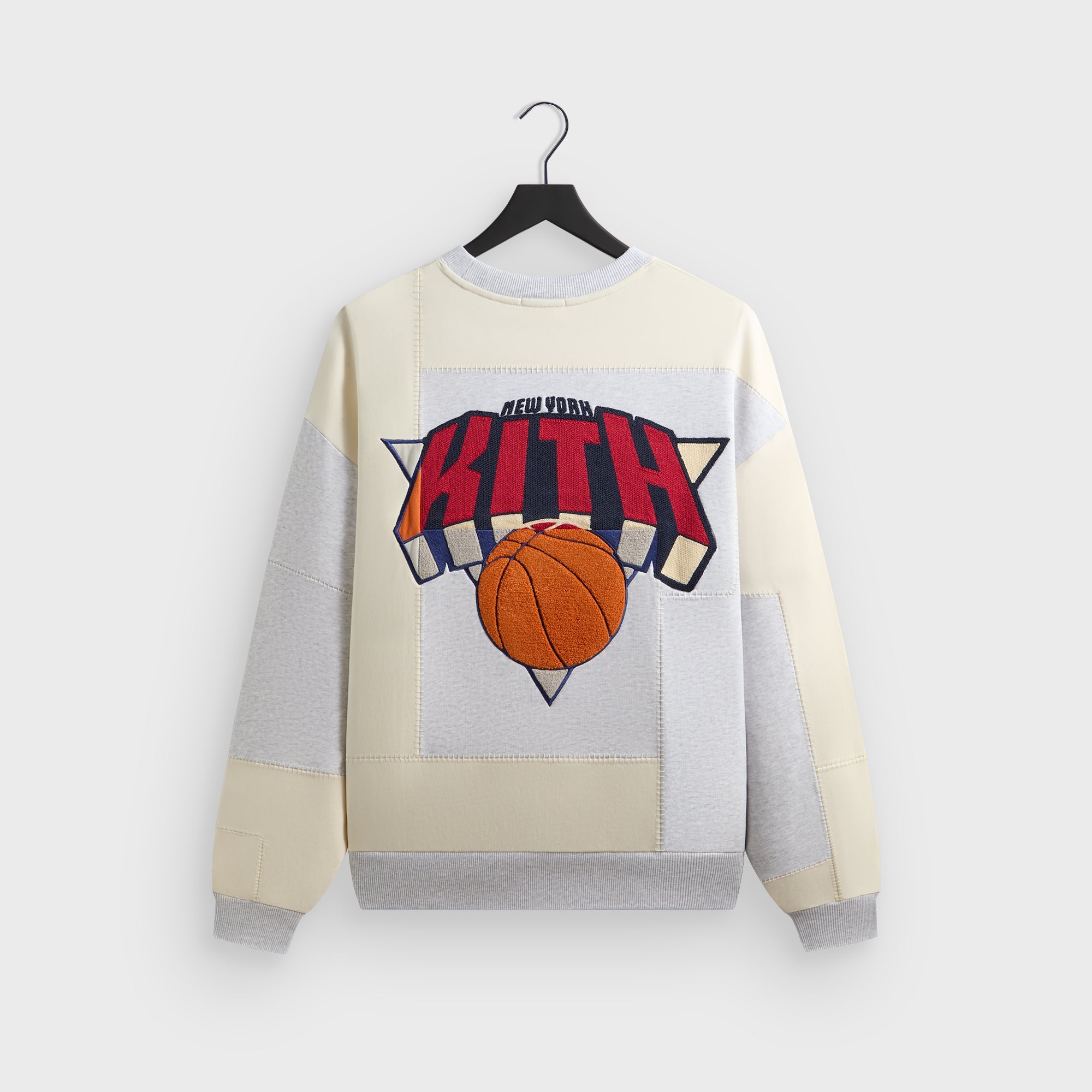 Kith for the New York Knicks Patchwork Fleece Crewneck Sweatshirt - Li