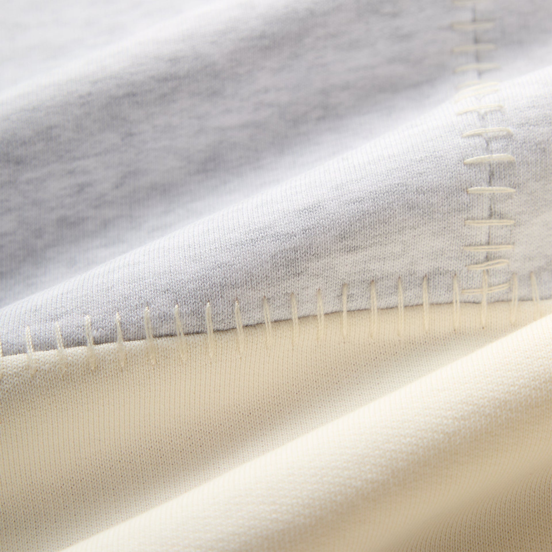 Kith for the New York Knicks Patchwork Fleece Crewneck Sweatshirt - Light Heather Grey - PH