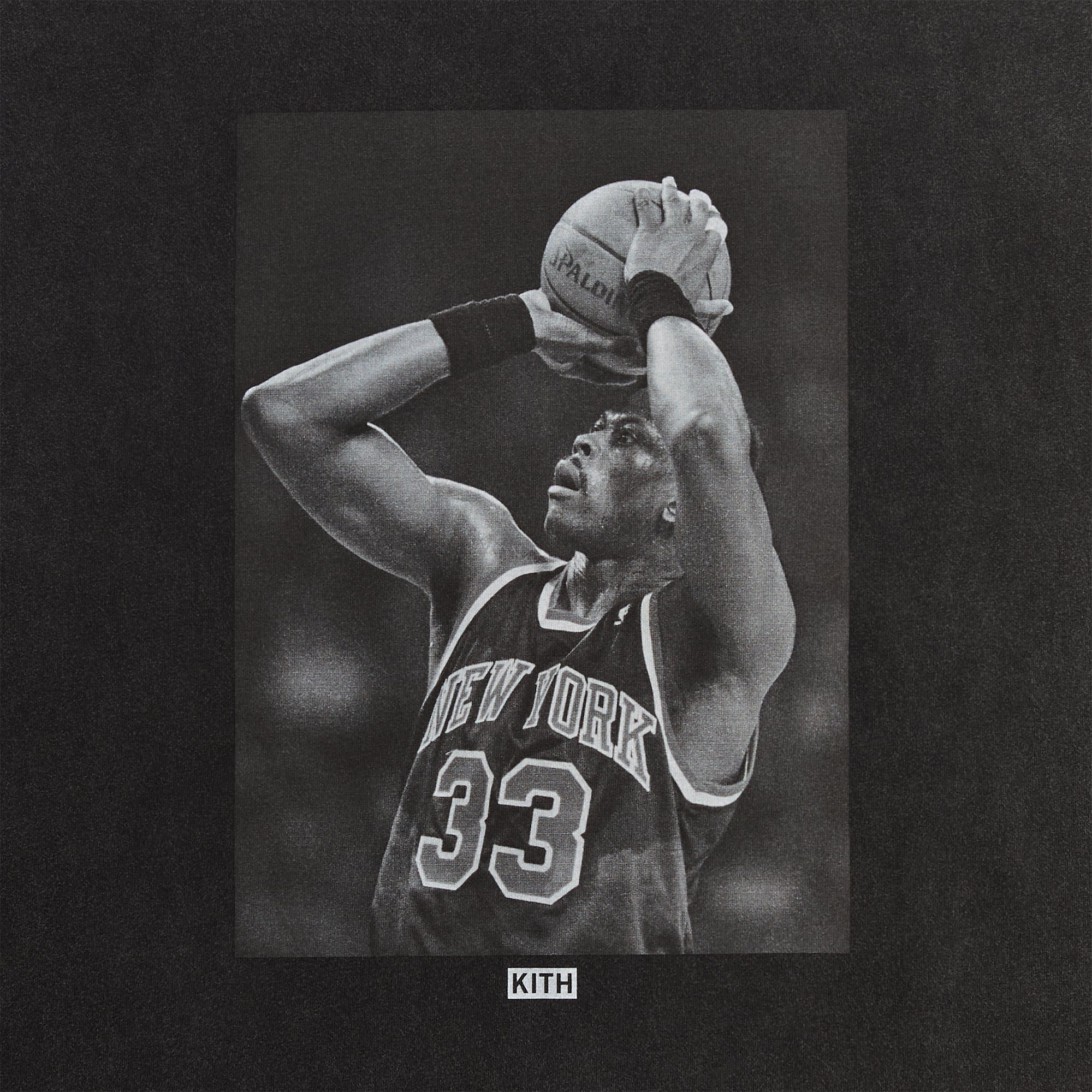 Kith for the New York Knicks Patrick Ewing Vintage Tee - Black