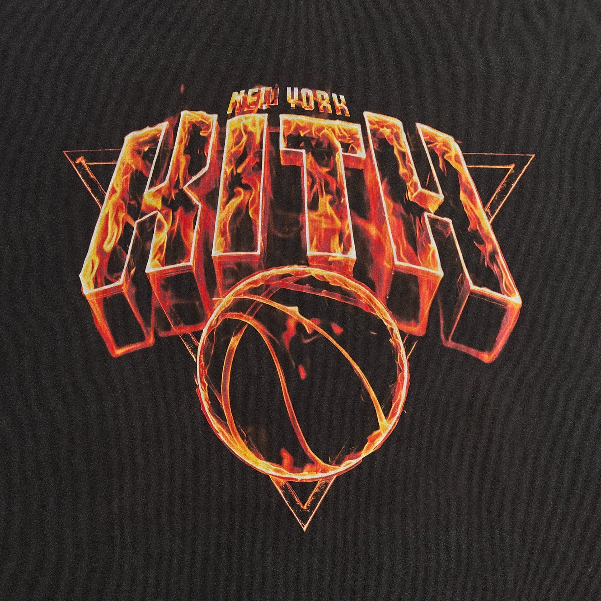 Kith for the New York Knicks Fire Vintage Jones Tee - Black - PH