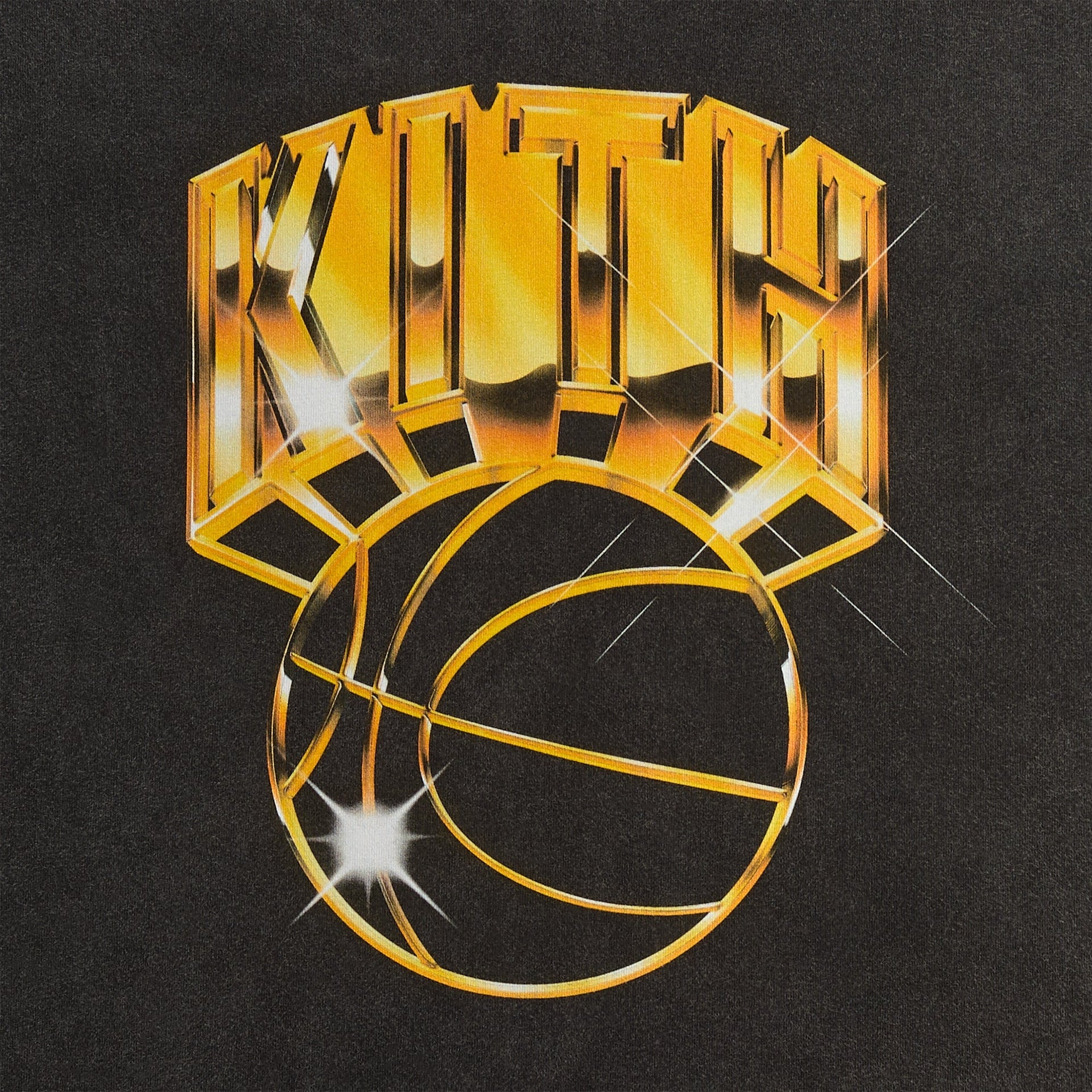 Kith for the New York Knicks Gold Vintage Jones Tee - Black - PH