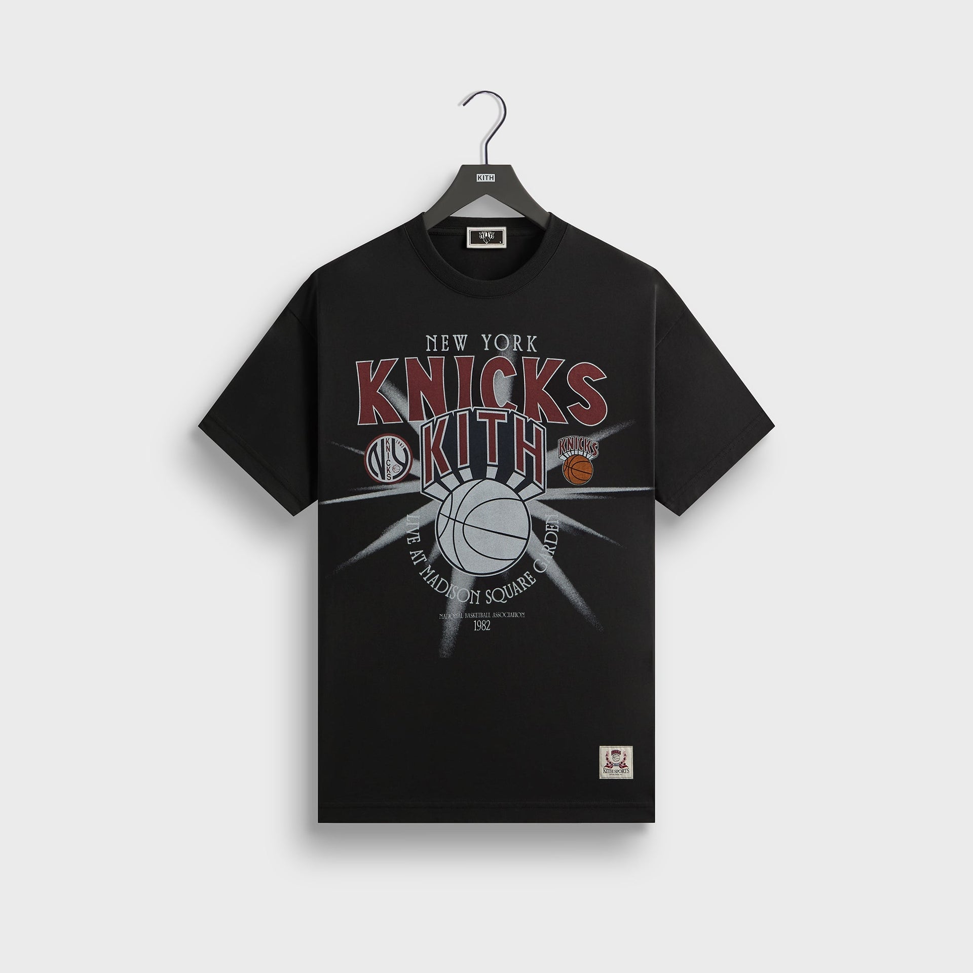 Kith for the New York Knicks Madison Square Garden Burst Jones Tee Black