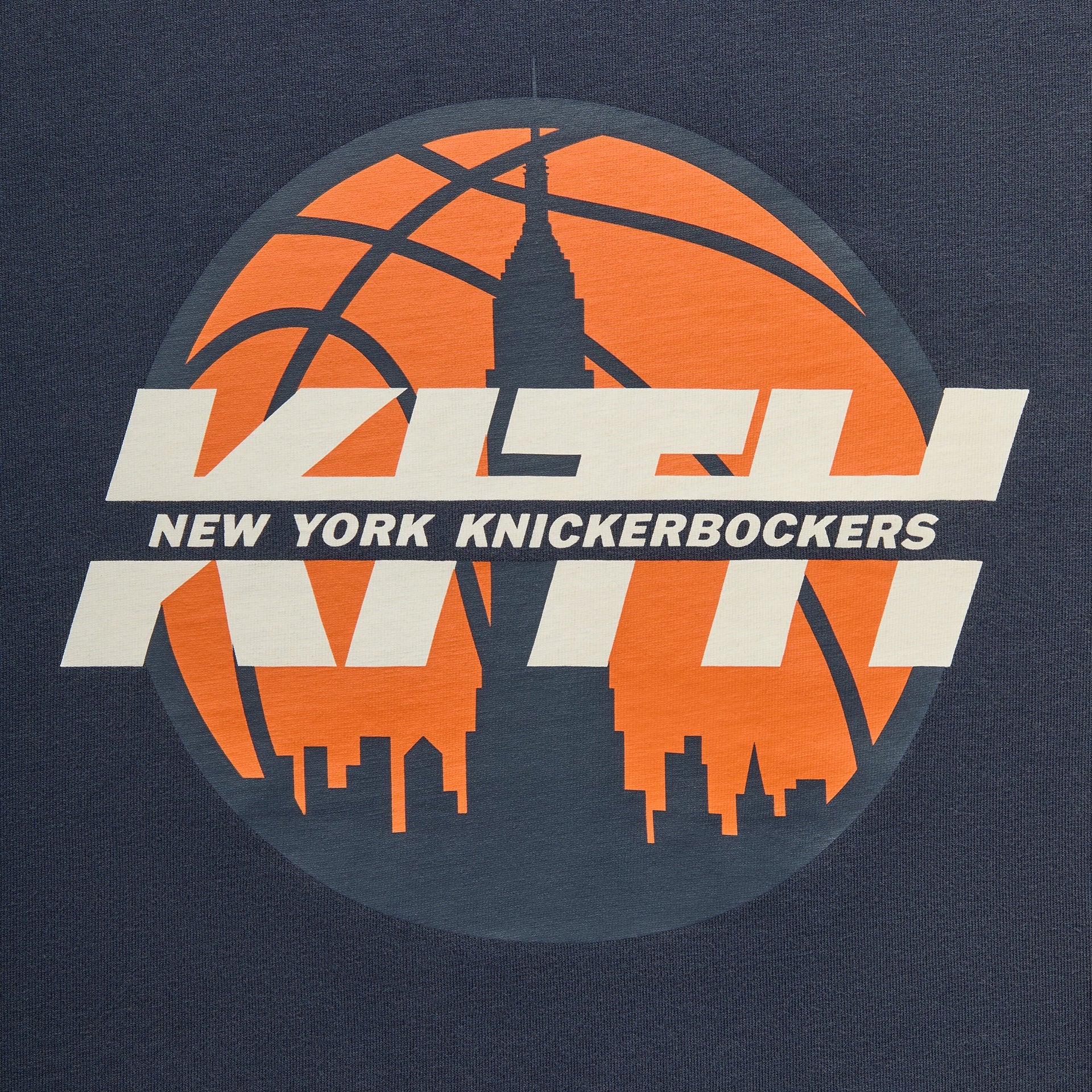 Kith for the New York Knicks Knickerbockers Long Sleeve Quinn Vintage Tee - Nocturnal