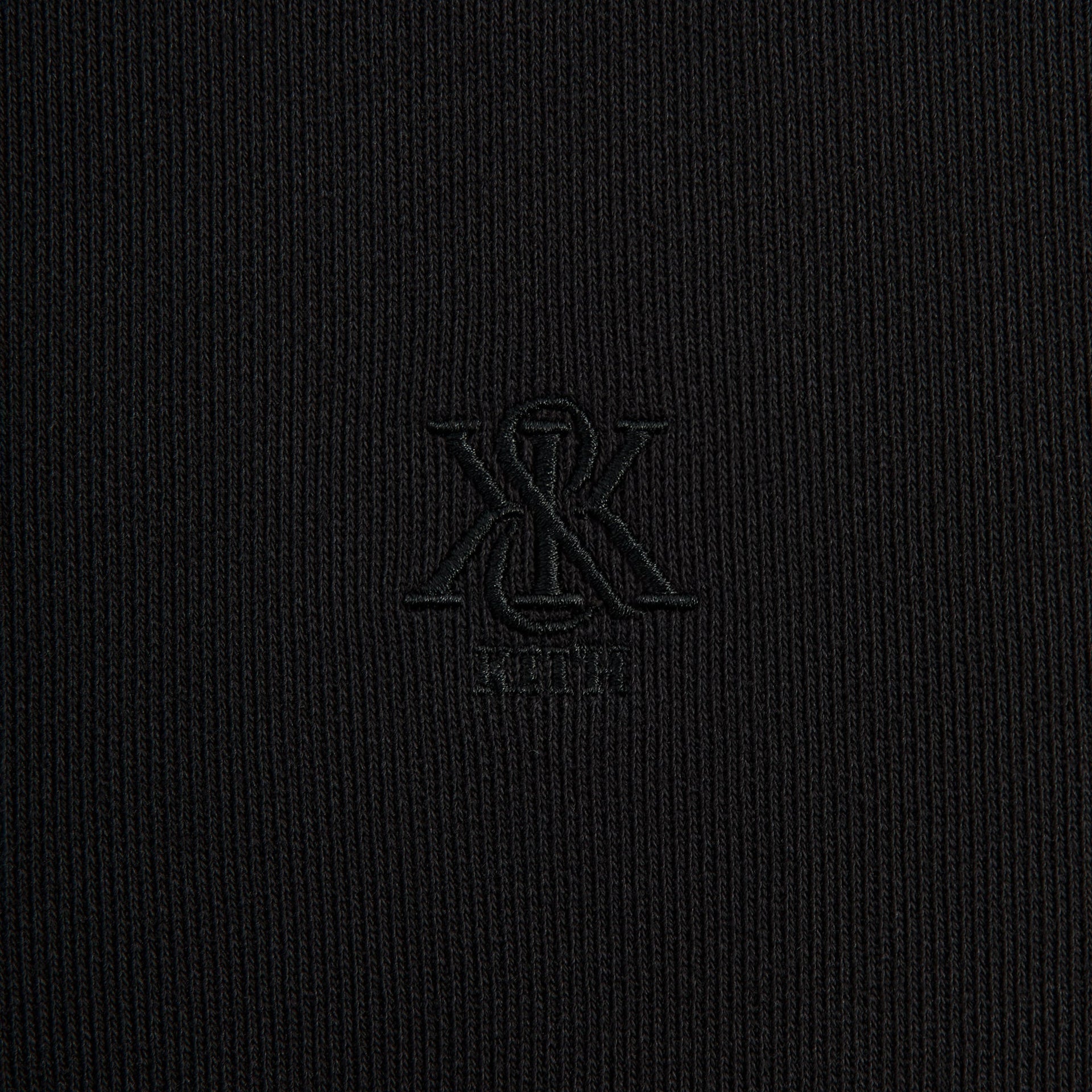 Kith Garment Dyed Fleece Mockneck Sweatshirt - Black - PH