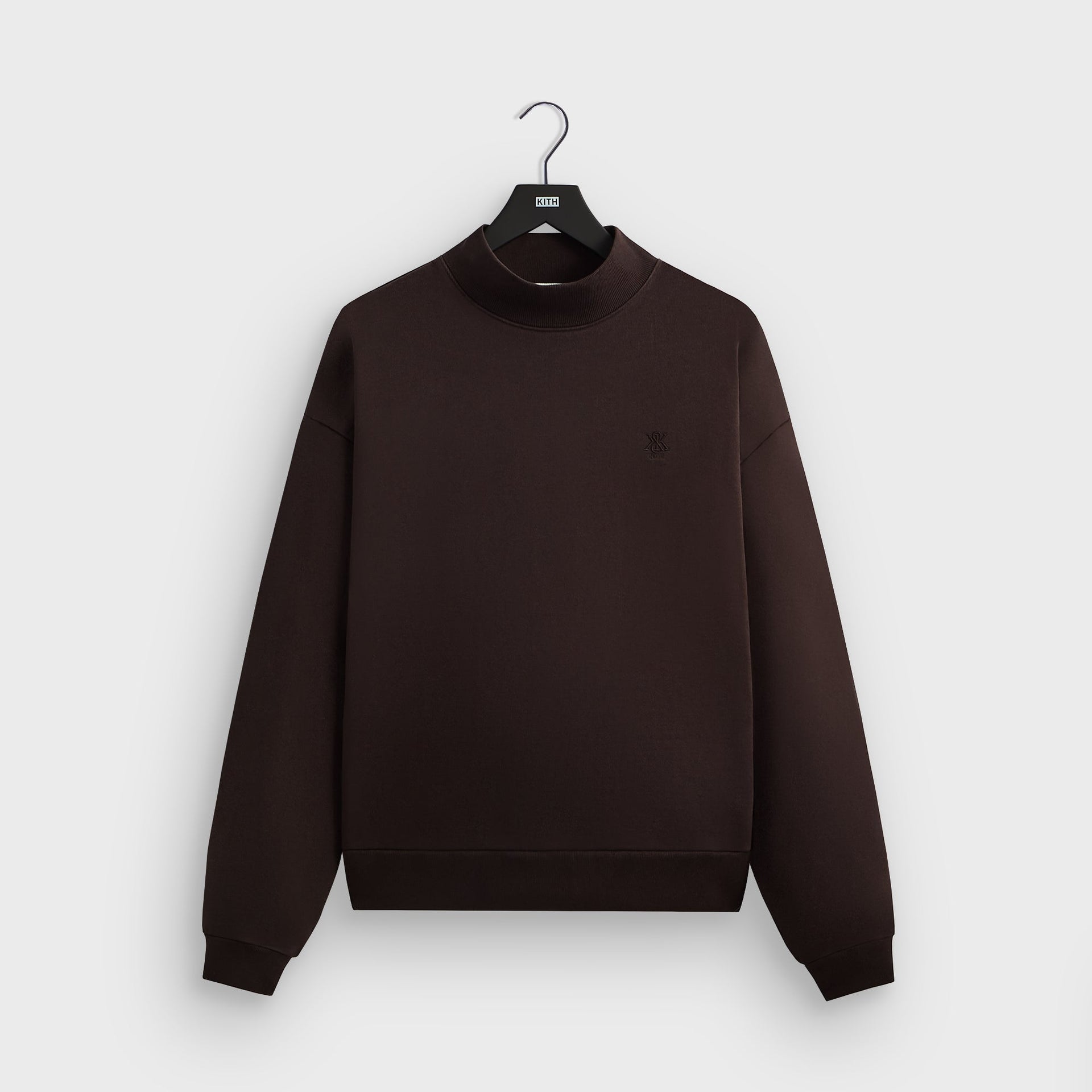 Kith Garment Dyed Fleece Mockneck Sweatshirt - Kindling - PH