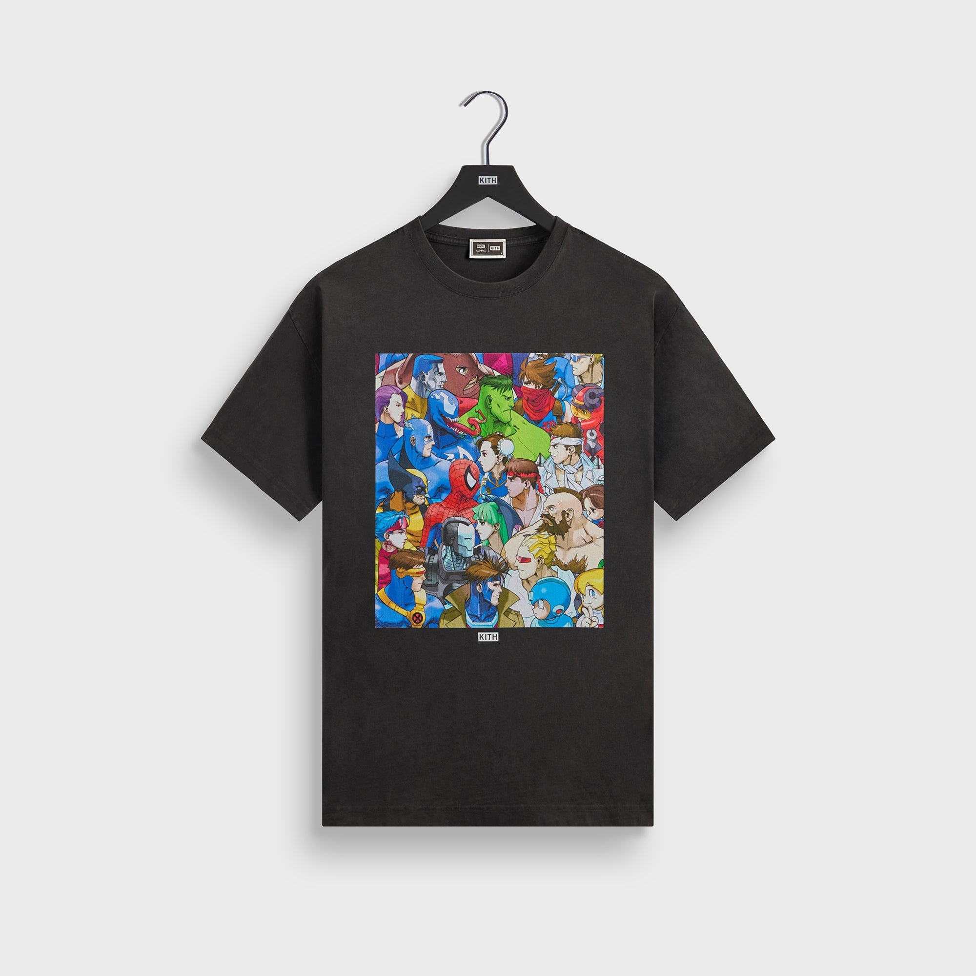Kith Marvel Capcom Vintage Tee スーパーヒーローズ Marvel vs. Capcom | Kith Clash of Super Heroes Vintage Tee - Black