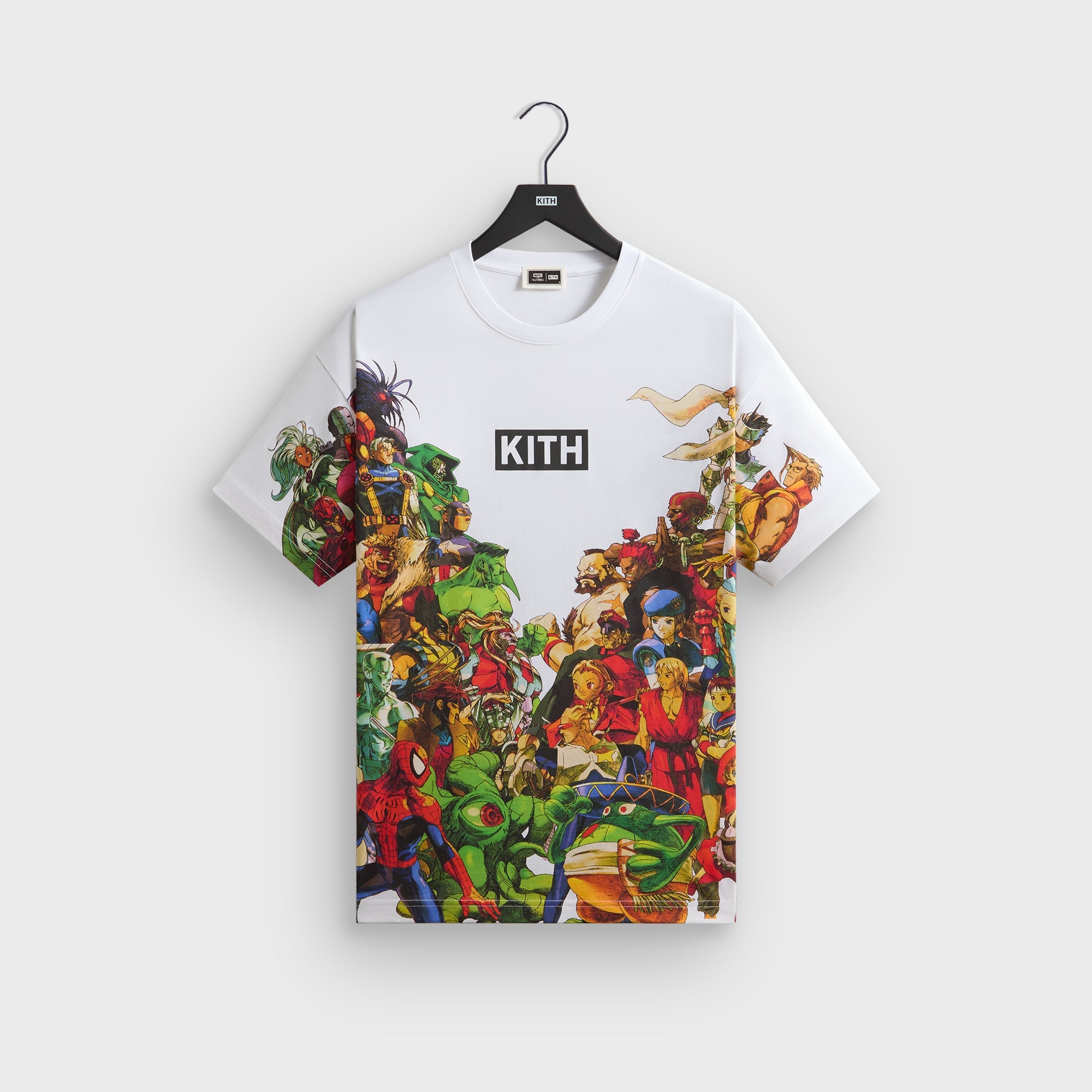 トップス Kith Marvel Capcom Super Heroes Tee XL Marvel vs. Capcom | Kith New Age of Heroes All-Over Printed Tee - Whit