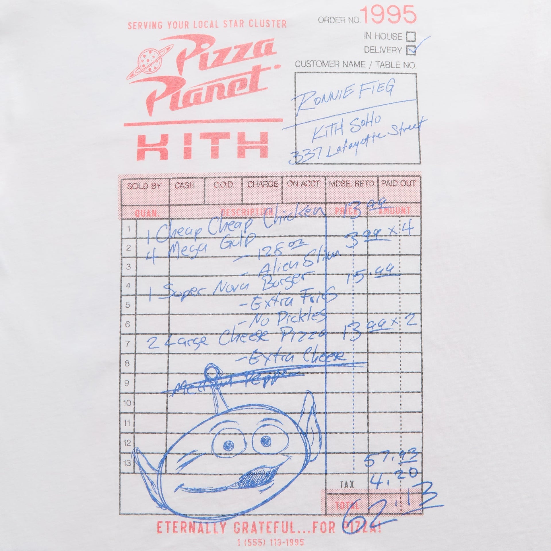 Disney | Kith for Pixar Pizza Planet Tee - White - PH