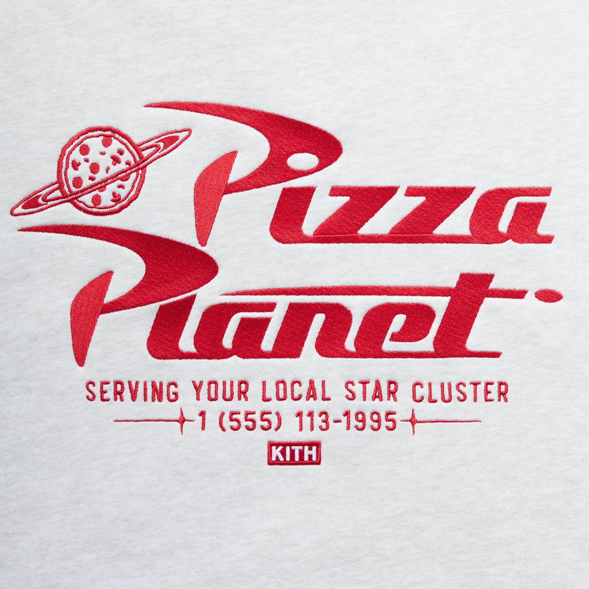 Disney | Kith for Pixar Pizza Planet Nelson Crewneck - Light Heather Grey - PH