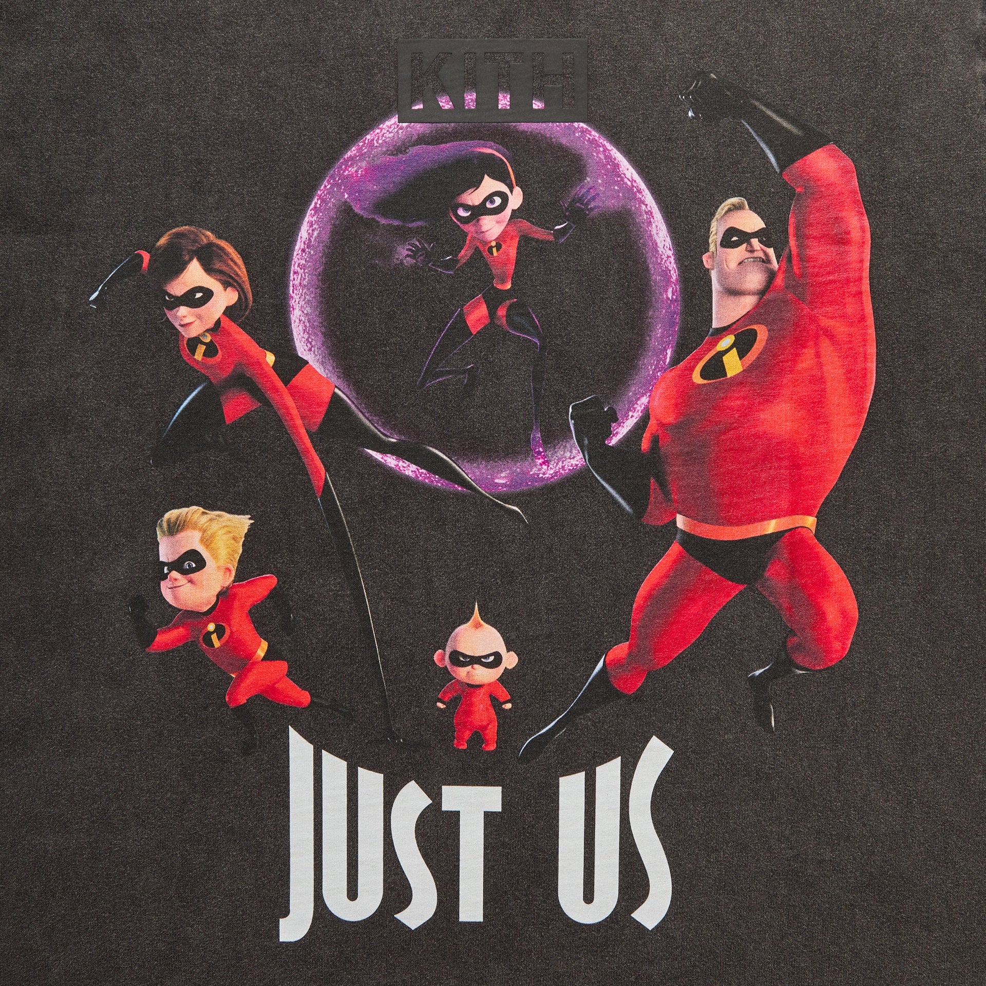 Disney | Kith for Pixar The Incredibles Just Us Vintage Tee - Black